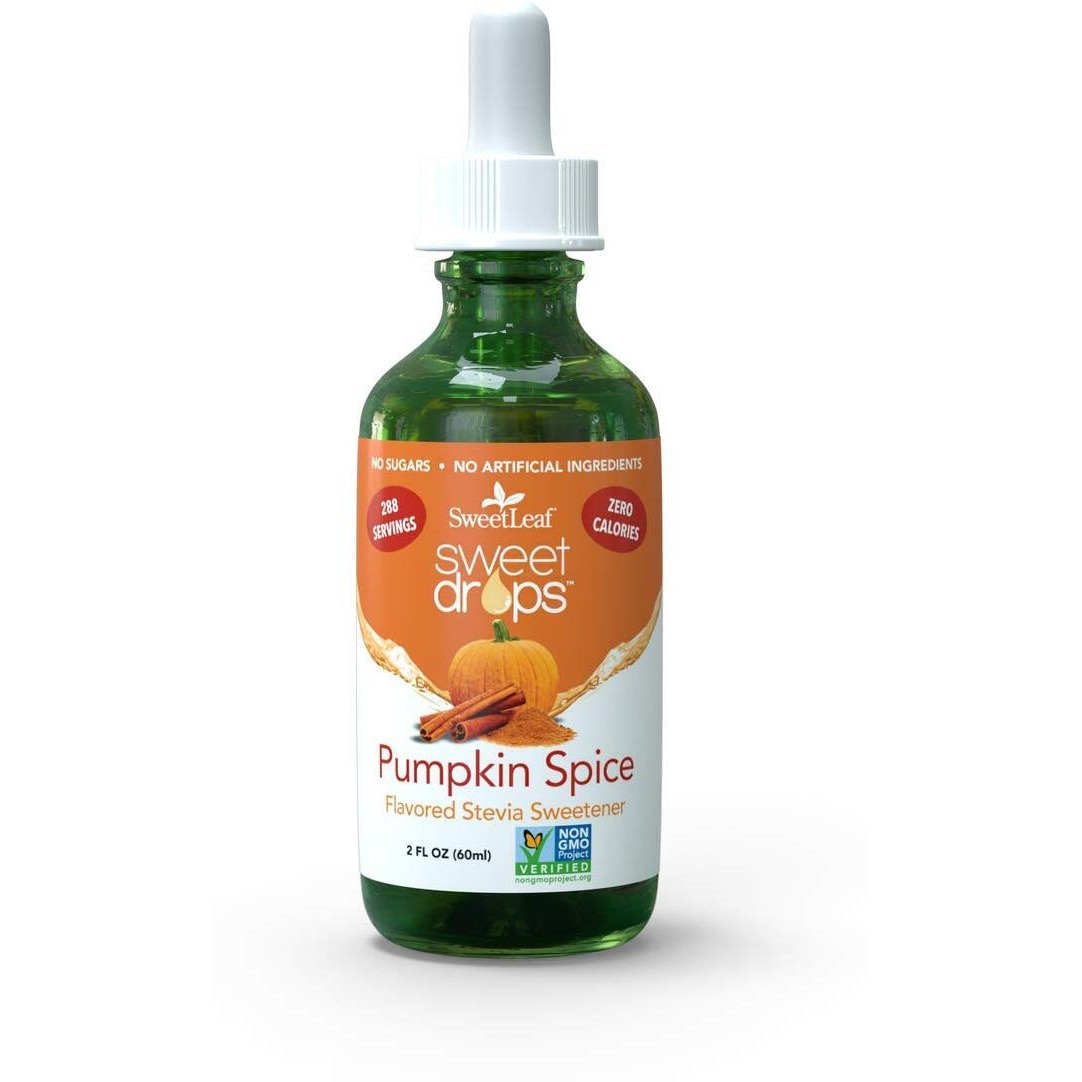 Sweetleaf Sweet Drops - Flavored Stevia Liquid Sweetener, Organic Stevia Extract, Zero Calories, Gluten Free, Keto Friendly, Non Gmo, Natural Flavor - Pumpkin Spice, 2 Fl Oz (Pack Of 1)