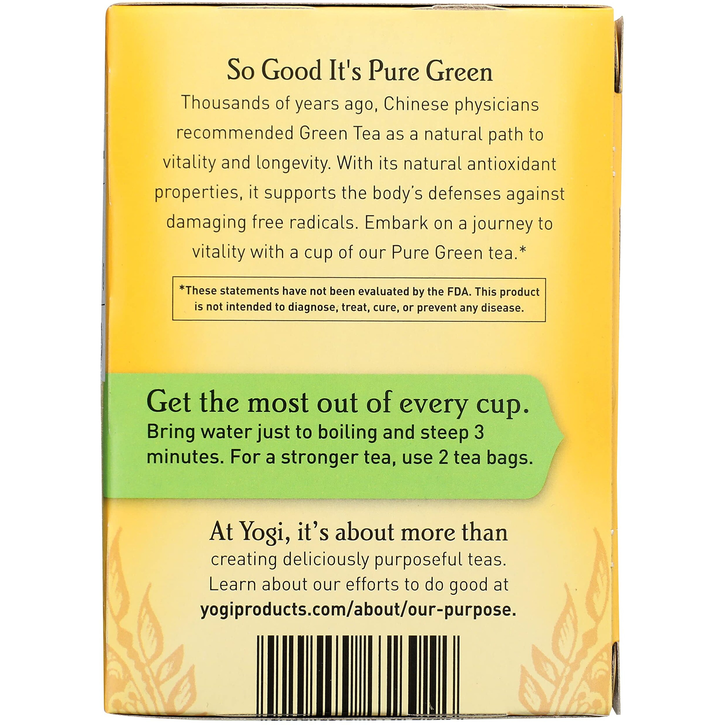Yogi Tea, Green Tea Pure Green, 16 Count