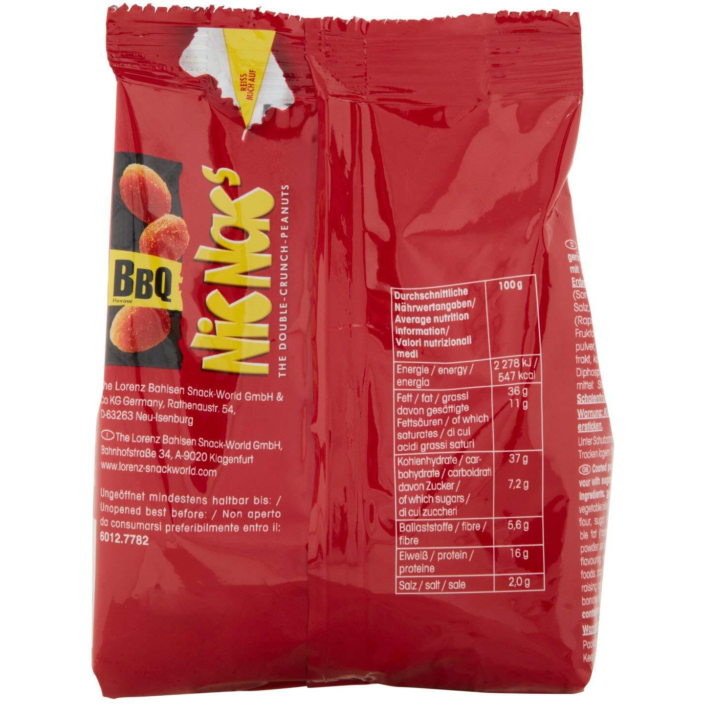 Lorenz Barbecue Double Crunch Peanuts (Pack Of 2)