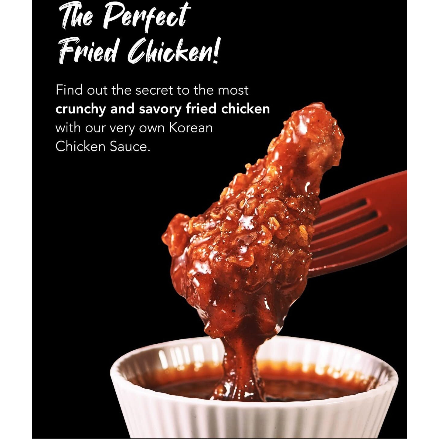 Funtable Delicious Korean Chicken Sauce (14.1Oz, Pack Of 1) - Authentic Korean Flavor, Sticky & Tangy Sauce. Ideal For Fried Chicken, Nuggets, Dipping & More