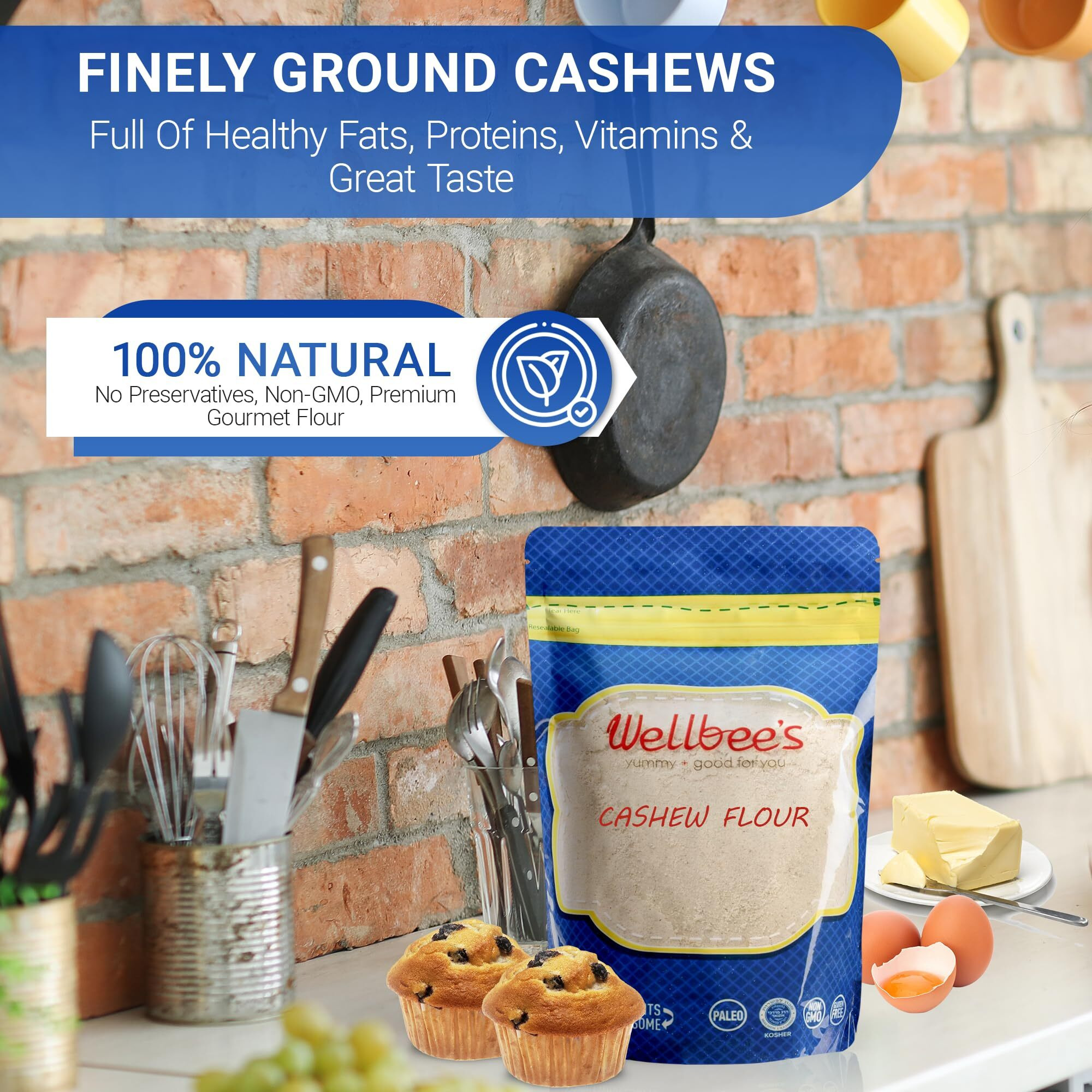 Wellbee's Cashew Flour (2 Lb.)