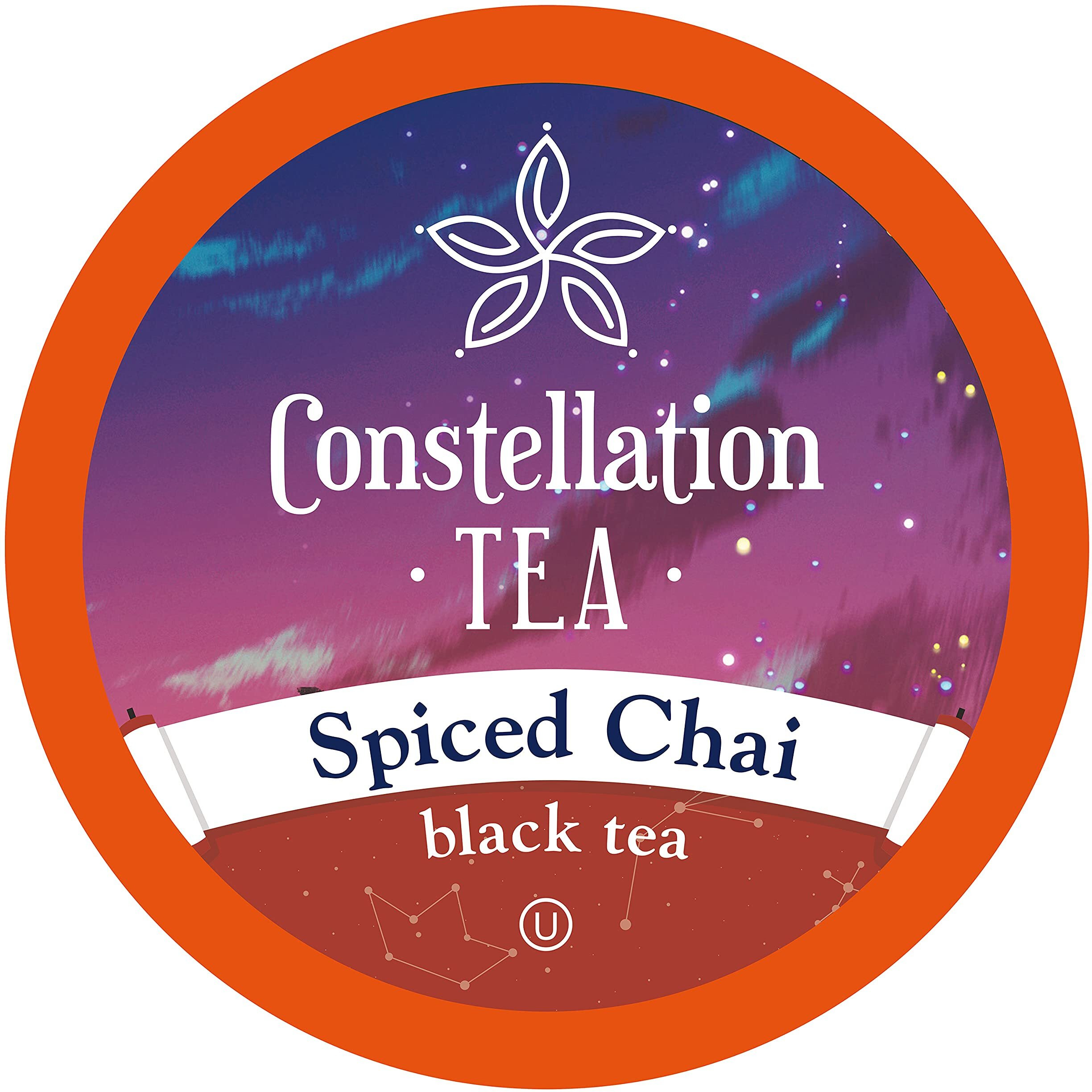Constellation Tea Spiced Chai Black Tea Pods Compatible With K Cup Brewers Including 2.0, 40 Count