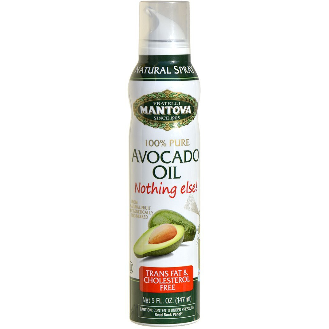 Mantova Avocado Oil, 100% Pure Cooking Oil Spray, Perfect For Healthy Keto Snacks, Baking, Grilling, Seasoning, Or Cooking, Our Oil Dispenser Bottle Lets You Spray, Drip, Or Stream With No Waste, 5 Oz