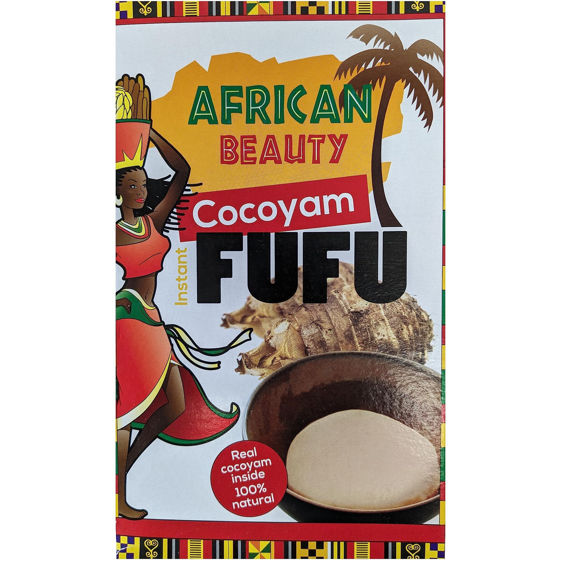 Cocoyam Fufu Flour African Mix 24Oz - Authentic, Premium Quality Fufu Flour With Real Cocoyam - 100% Natural By African Beauty (Pack Of 1)