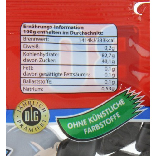German Haribo Salino Gums With Ammonium Chloride - 1 X 200 G