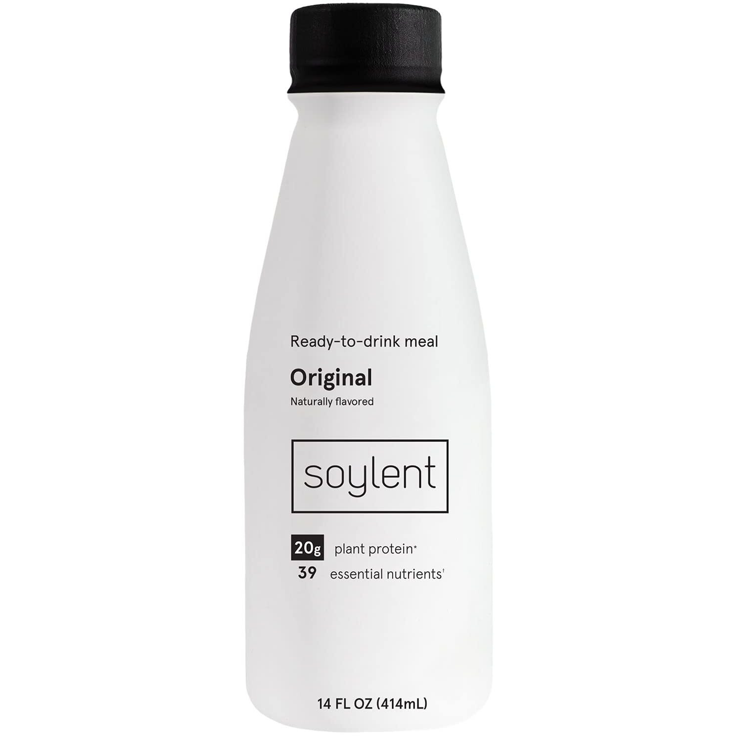 Soylent Complete Meal Replacement Shake, Original, 20G Complete Protein, 28 Vitamins & Minerals, Low Sugar, 14Oz (Single Bottle)