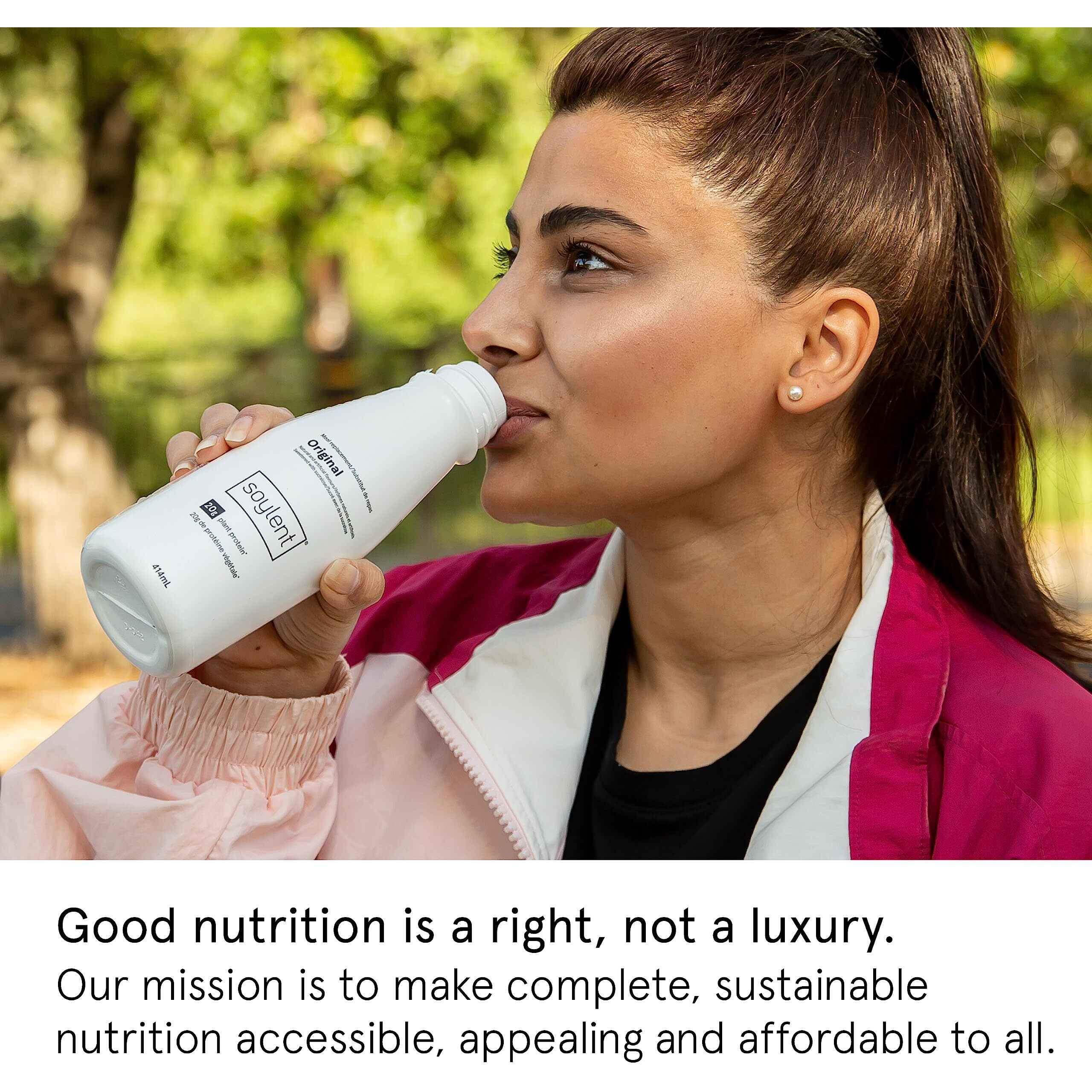 Soylent Complete Meal Replacement Shake, Original, 20G Complete Protein, 28 Vitamins & Minerals, Low Sugar, 14Oz (Single Bottle)