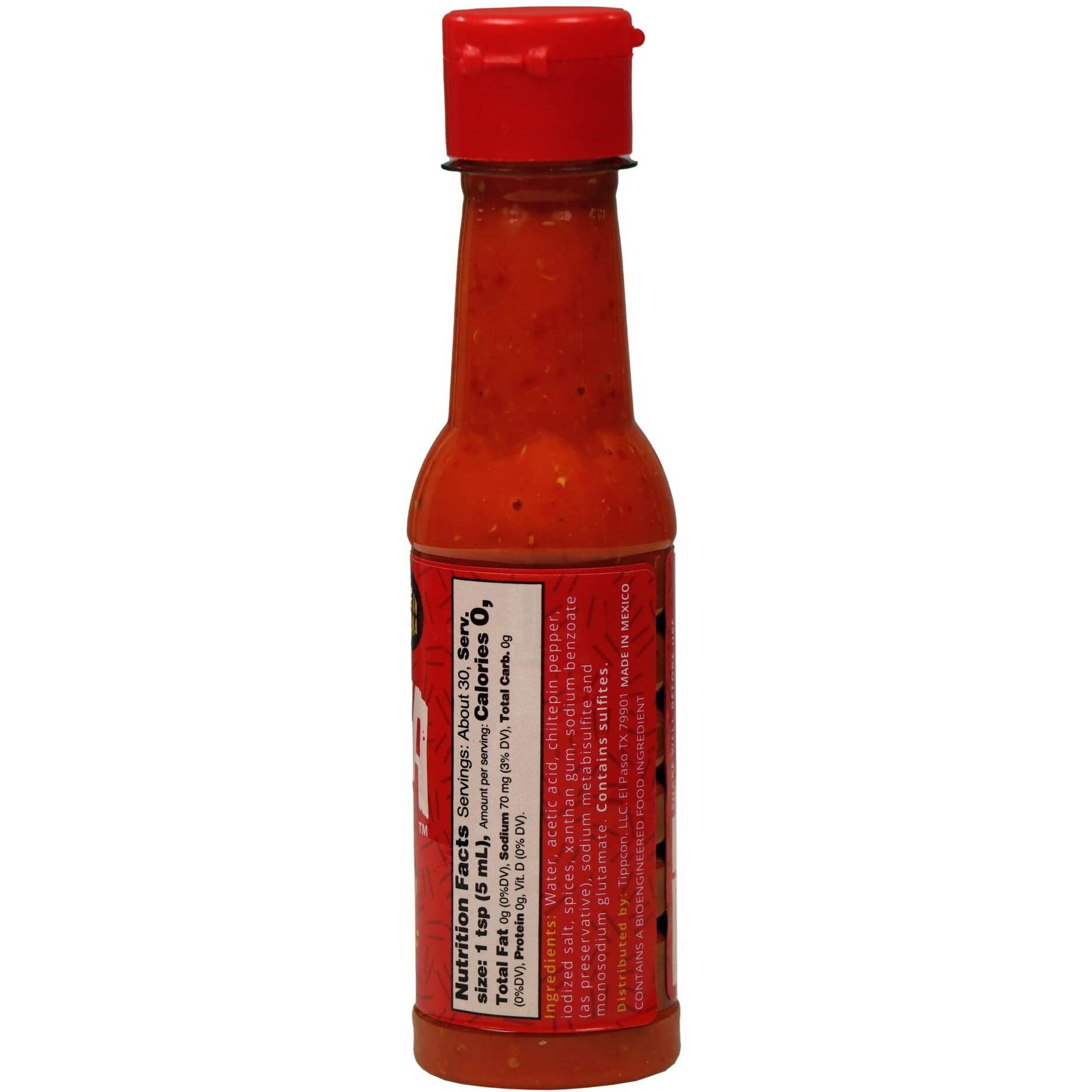 La Perrona Chiltepin Hot Sauce 5 Ounce Bottle | Red Chiltepin Pepper Salsa Picante | Extra Spicy | Handmade (5Oz, Pack Of 1)