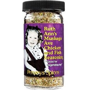 Ruth Ann's Muskego Ave Chicken/Fish Seasoning By Penzeys Spices 2.9 Oz 1/2 Cup Jar (Pack Of 1)