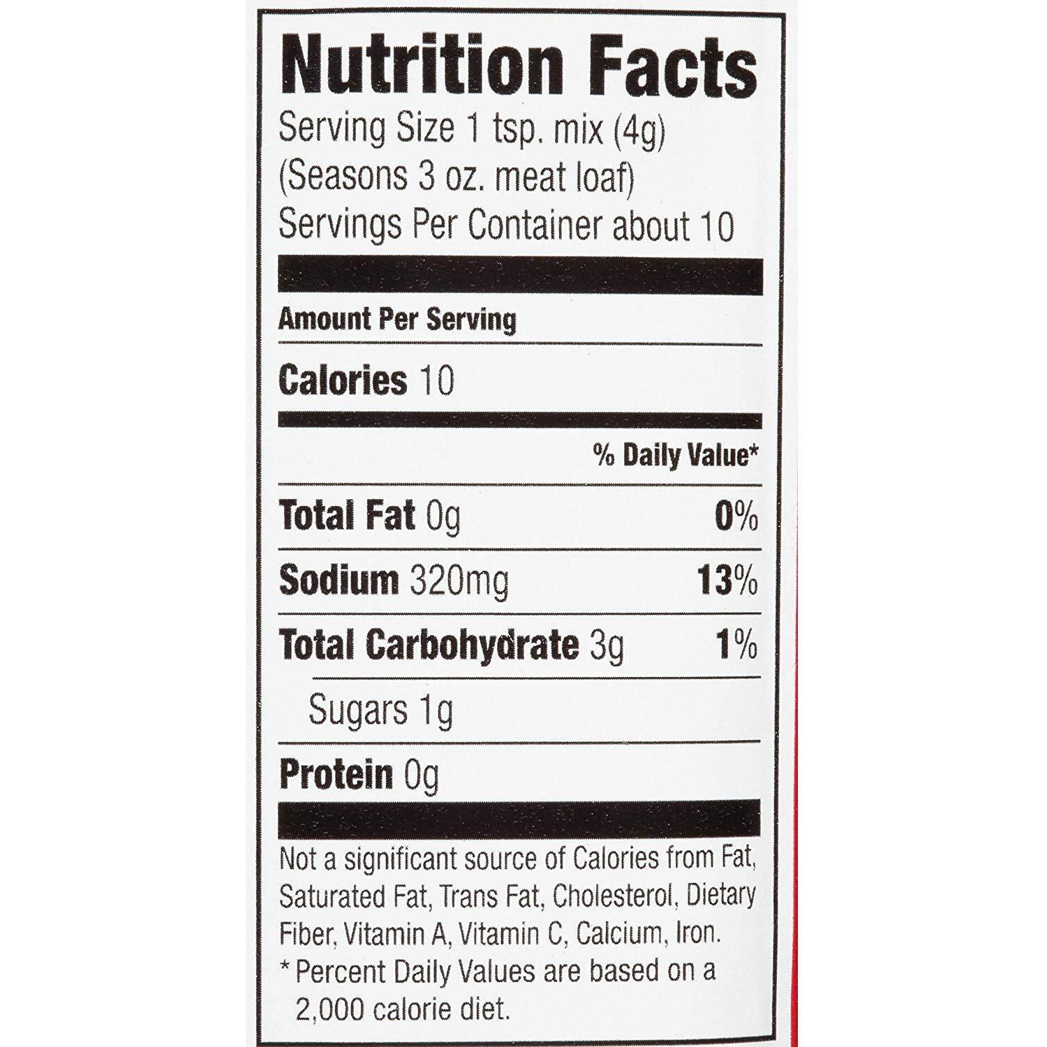 Mccormick Meat Loaf Seasoning Mix, 1.5 Oz (Pack - 2)