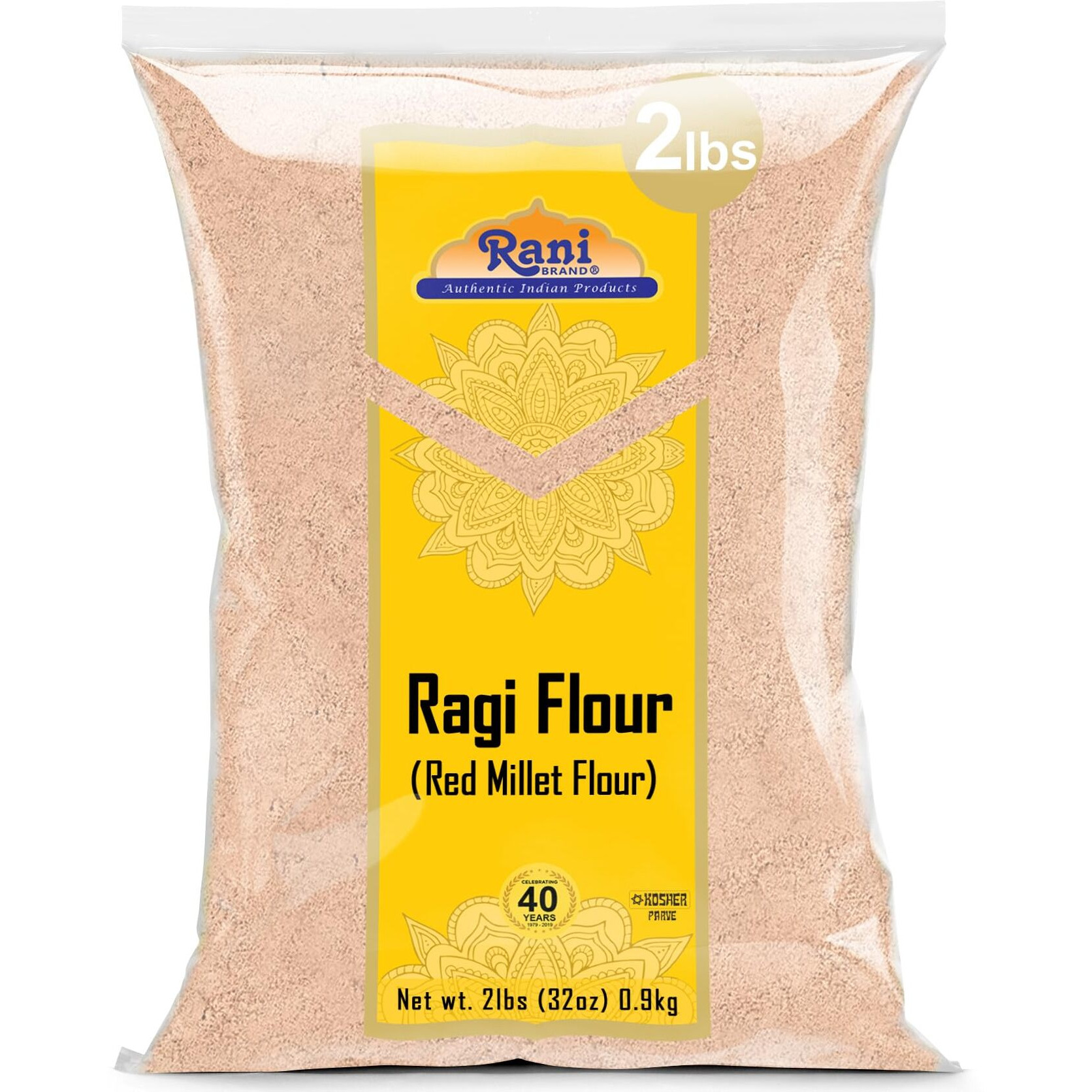 Rani Ragi (Finger Millet) Flour 32Oz (2Lbs) 908G ~ All Natural | Vegan | Gluten Friendly | Non-Gmo | Kosher | Indian Origin