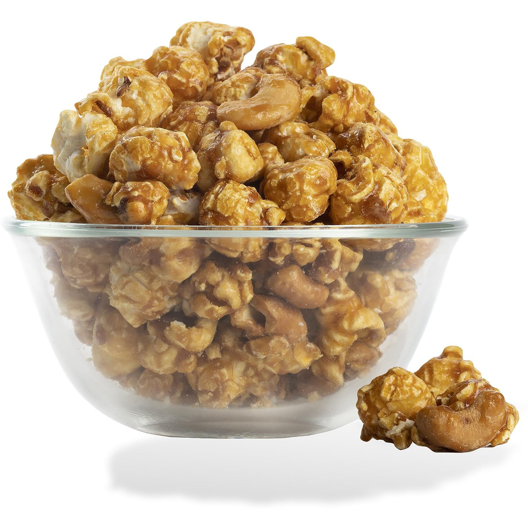 Caramel Cashew Gourmet Popcorn | 11 Cups Total | Made From Scratch, Made In Usa, & Gmo-Free | Great As A Snack, Gift, Thank You, & Movie Night - (29.19Oz Total)