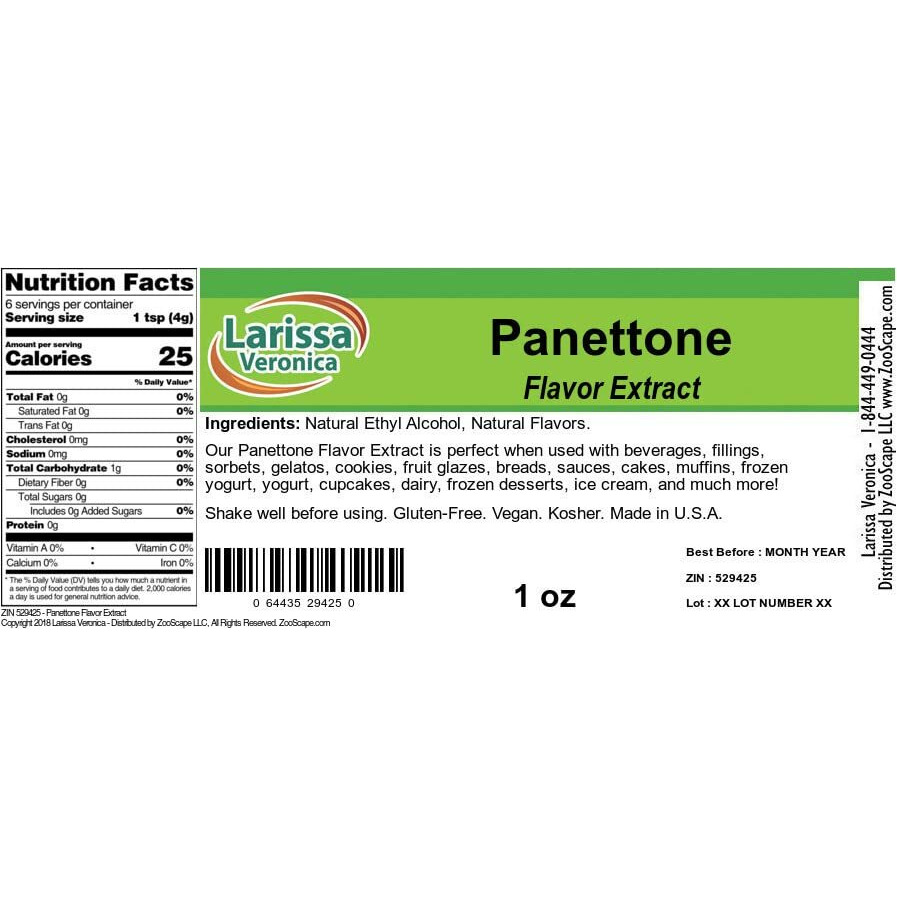 Panettone Flavor Extract (1 Oz, Zin 529425) - 3 Pack