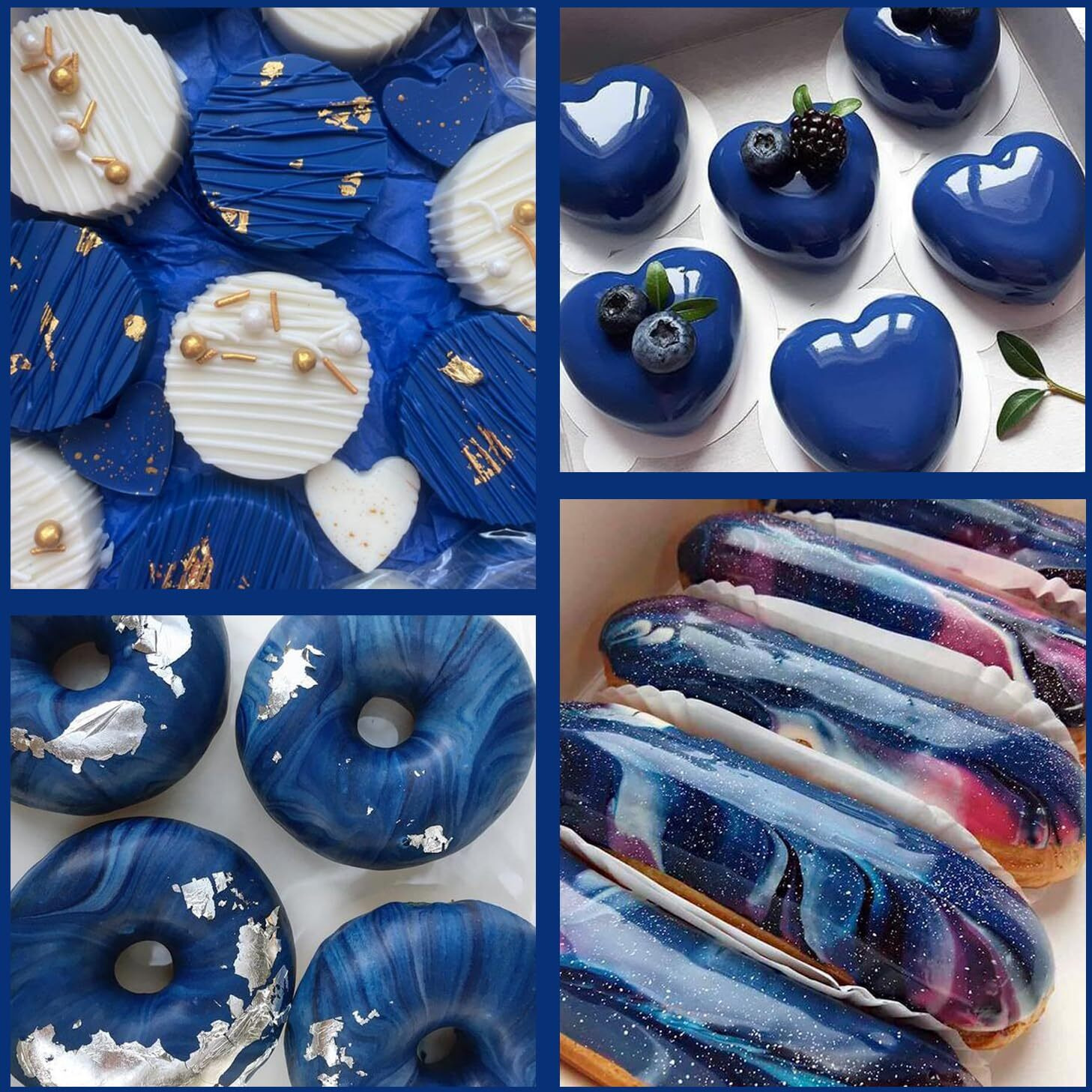 Oil Based Food Coloring For Chocolate, 20Ml Edible Navy Blue Oil Based Food Coloring Gel For Cake Decorating, Sugar, Candy Melts, Baking, Cookies, Icing Frosting, Meringues, Cream- 0.7 Fl. Oz(Navy Blue)