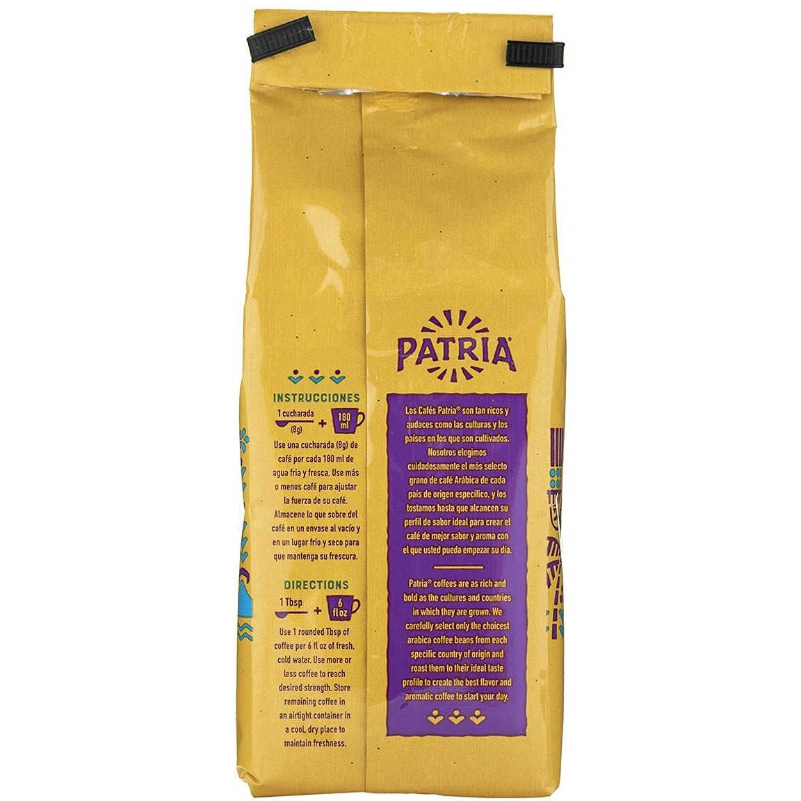 Patria Nicaragua Dark Roast Ground Coffee, 12Oz Bag (Pack Of 1)
