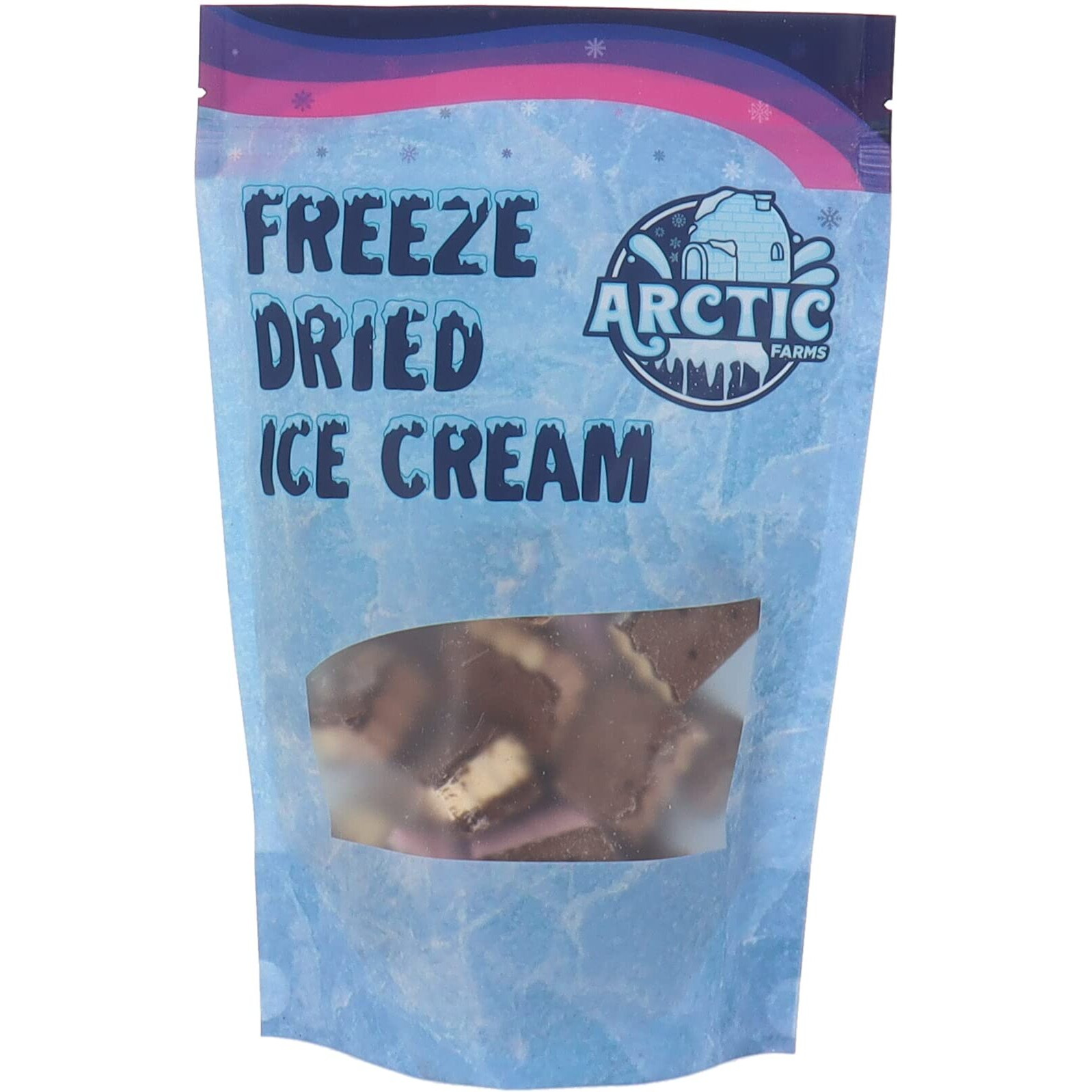Arctic Farms Freeze Dried Ice Cream Sandwich Bites Bagged And Boxed - Does Not Melt (Neopolitan, 3.5Oz)