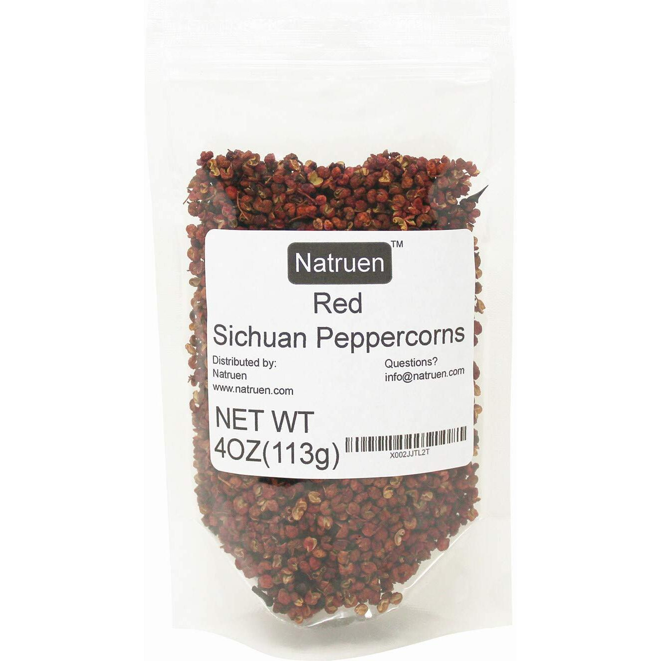 Natruen Szechuan Red Peppercorn Whole 4 Oz, Da Hong Pao, Sichuan Red Peppercorns For Kung Pao Chicken, Mapo Tofu, And Chinese Cuisine
