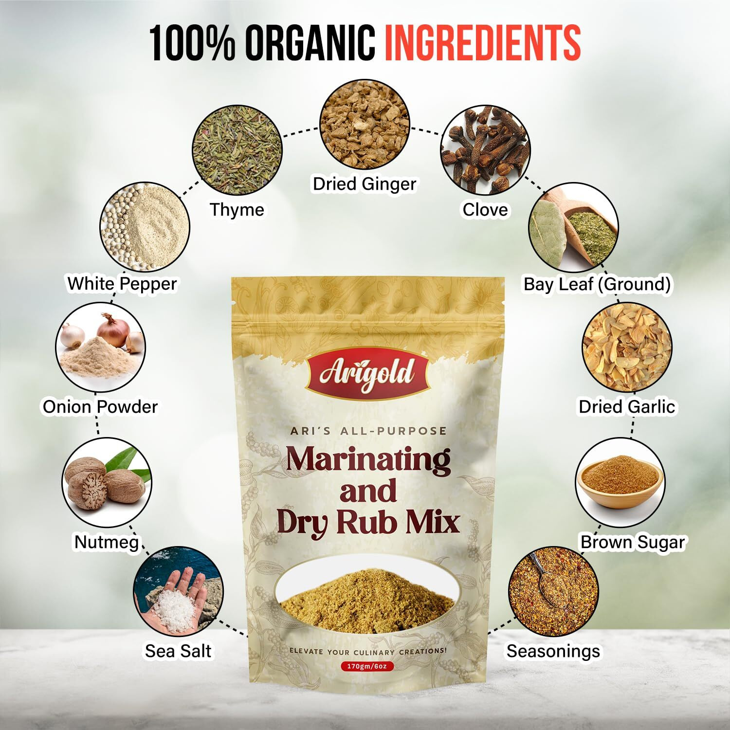 Aris All Purpose Seasoning For Marinating, Bbq Rub, Chicken Rub, Pork Rub, Bbq Seasoning And Dry Rub Mix For Meat, Pork Chops, Steak Seasoning, Lamb Chop, Chicken Seasoning, Hamburger And Fish.