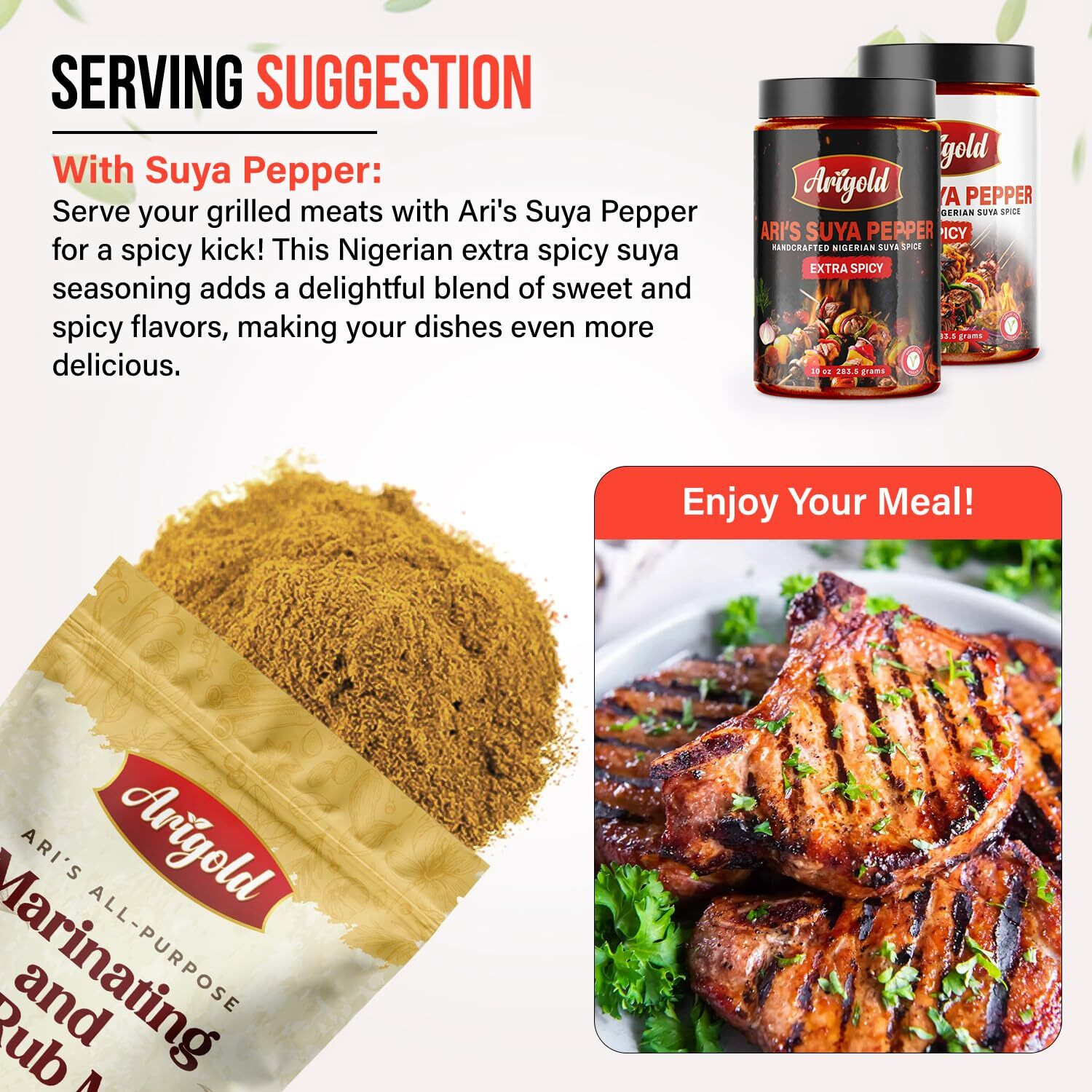Aris All Purpose Seasoning For Marinating, Bbq Rub, Chicken Rub, Pork Rub, Bbq Seasoning And Dry Rub Mix For Meat, Pork Chops, Steak Seasoning, Lamb Chop, Chicken Seasoning, Hamburger And Fish.