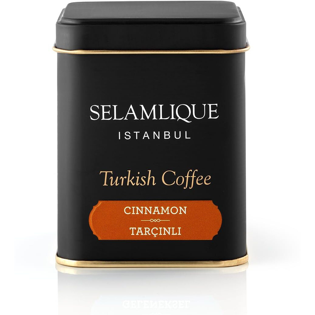 Selamlique Istanbul Turkish Coffee With Cinnamon (4.40Oz) Ultra Fine Ground