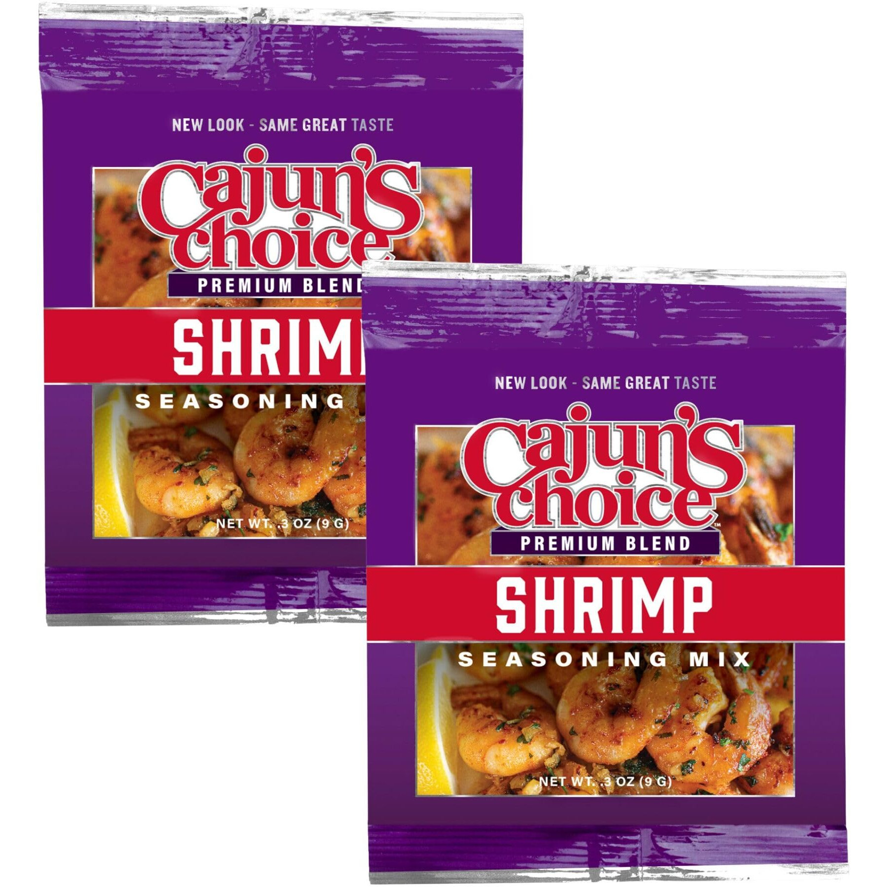 Cajun Shrimp Seasoning Mix .3 Oz Cajun's Choice Louisiana Foods (2 Pack)
