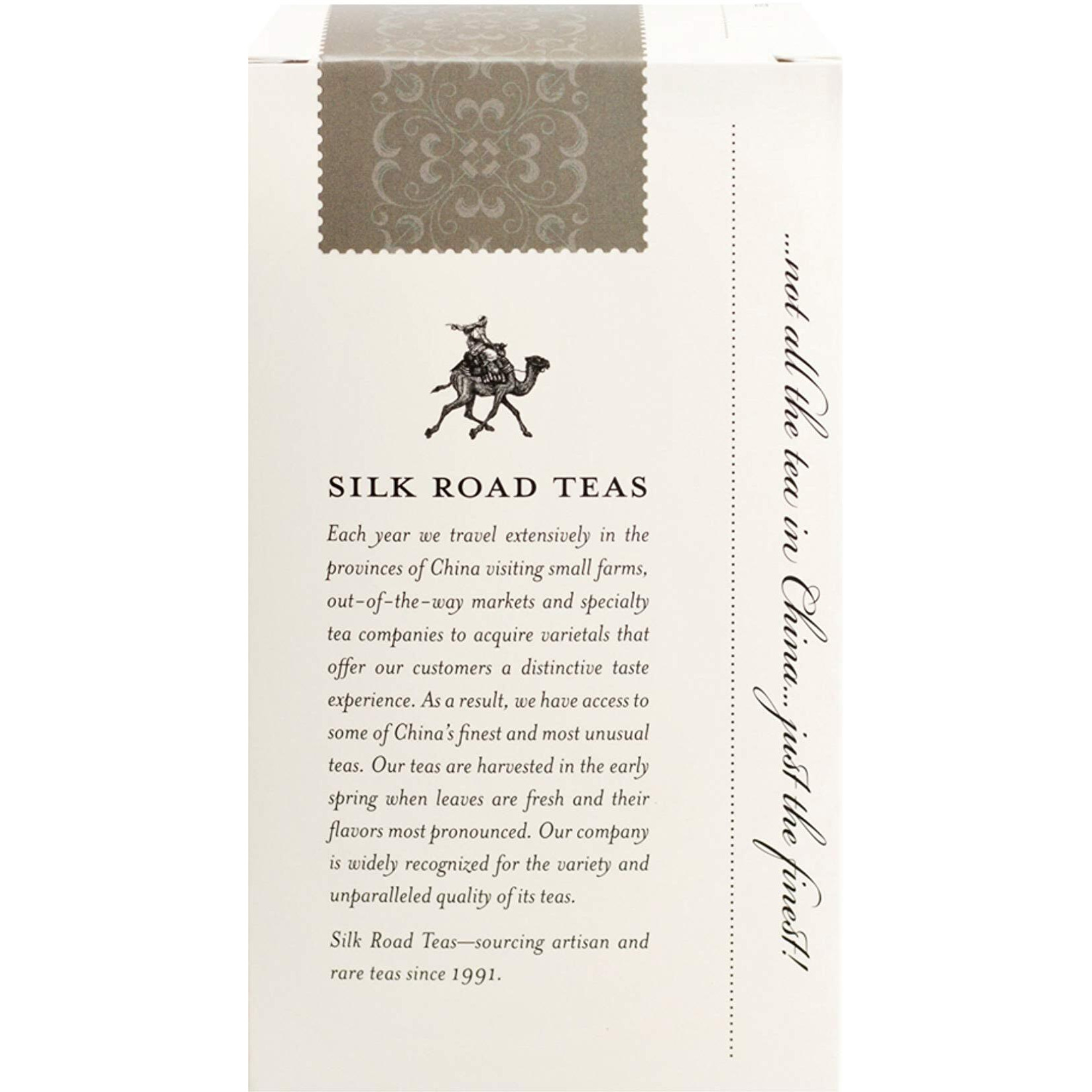 Silk Road Teas Organic Earl Grey Fair Trade Black Tea, Rich & Invigorating Flavors, 15 Non-Gmo Biodegradable Silk Tea Bags