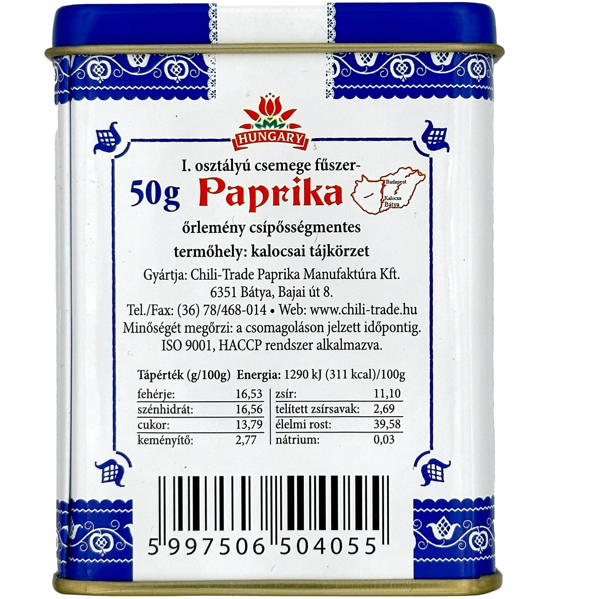 Hungarian Sweet Paprika (50G/1.76Oz) In Metal Container, Imported From Hungary