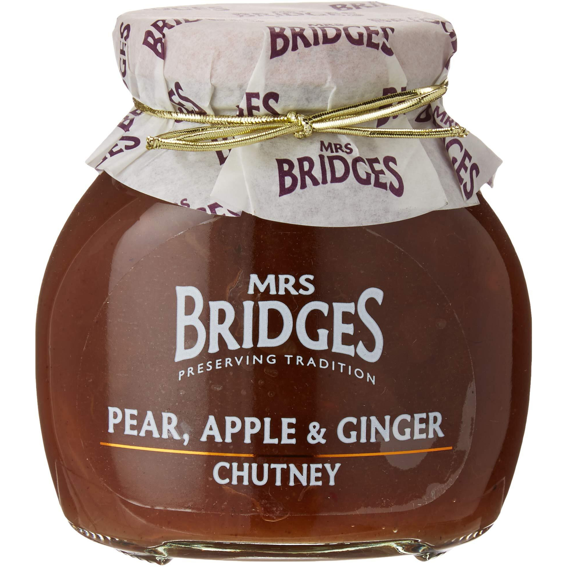 Mrs Bridges Pear, Apple & Ginger Chutney, 10.5 Ounce