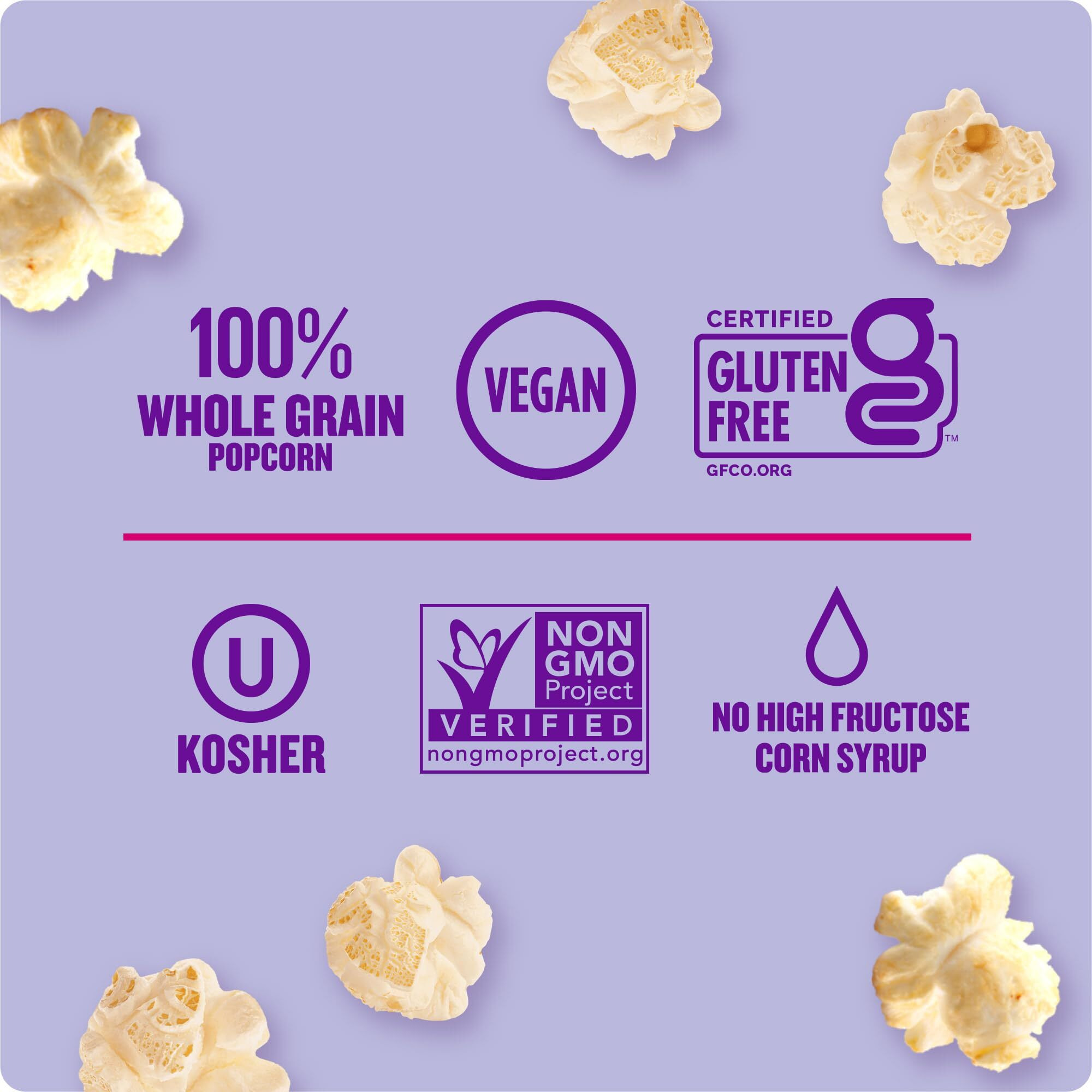 Angie's Boomchickapop Sweet & Salty Kettle Corn Popcorn 14Ct Multi-Pack, (14) .77 Oz Individual Bags