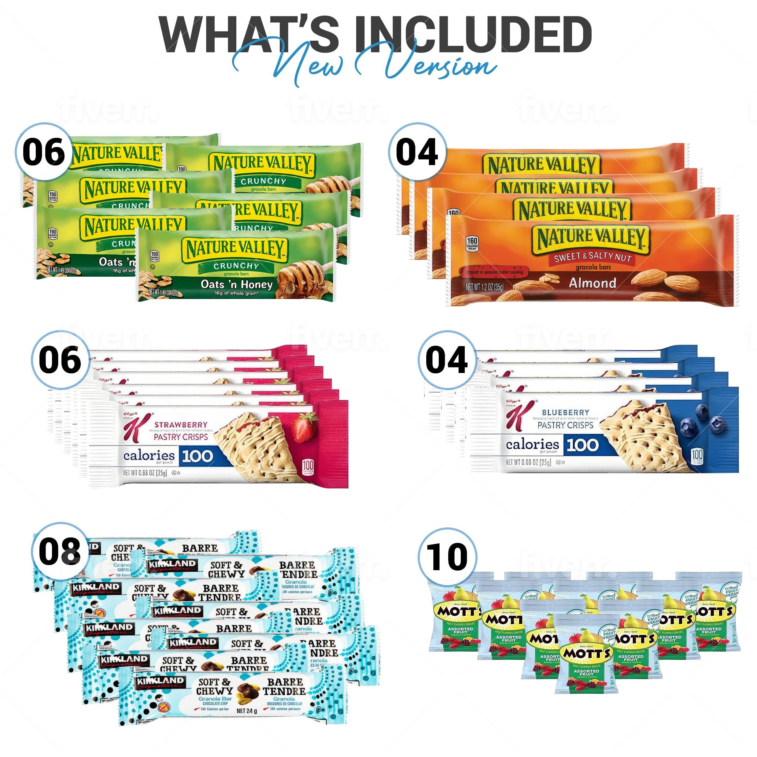 Healthy Snacks, Care Package 67 Count Premium Healthy Mixed Snack Box & Snacks Gift Variety Pack - Great For Home, Lunches, Work, Grab And Go, Office, Meetings, - Breakfast Bars, Bulk Granola Bars, Snacks