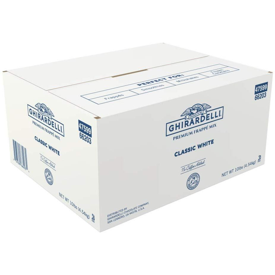 Ghirardelli Frappe Mix, Classic White, 10-Pound Box