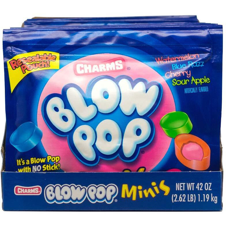 Charms Blow Pops Minis, 3.5 Oz. Bags, 12-Count