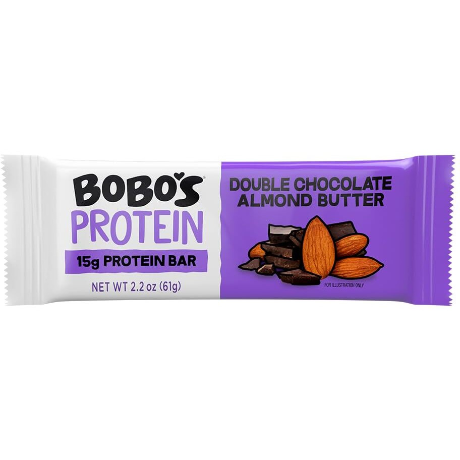 Bobo's Protein Bar Variety Pack, Chocolate Chip Peanut Butter (6 Bars) And Double Chocolate Almond Butter (6 Bars)