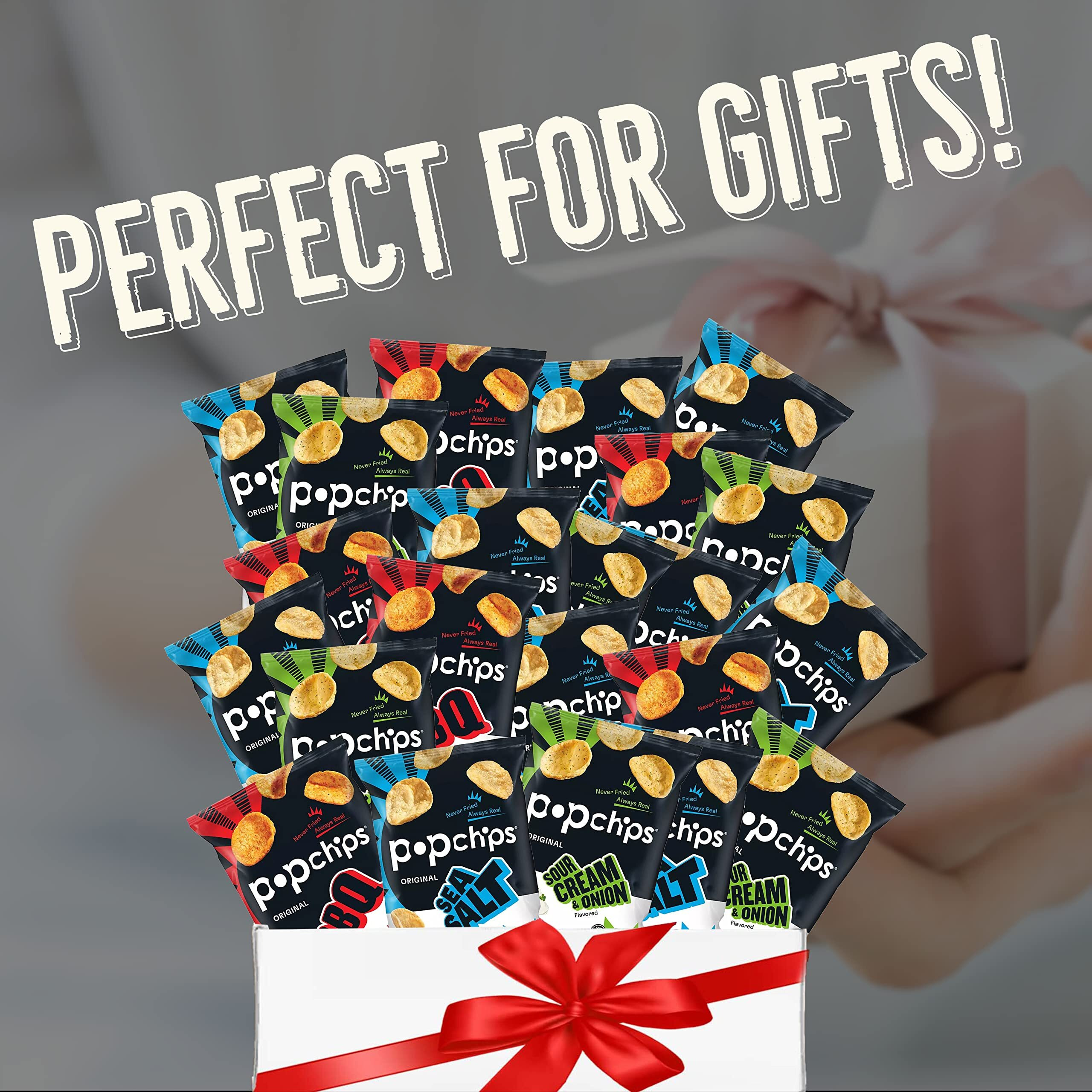 Bulk Popchips Variety Pack - 30 Count / 0.8 Oz By Bussin Boxes