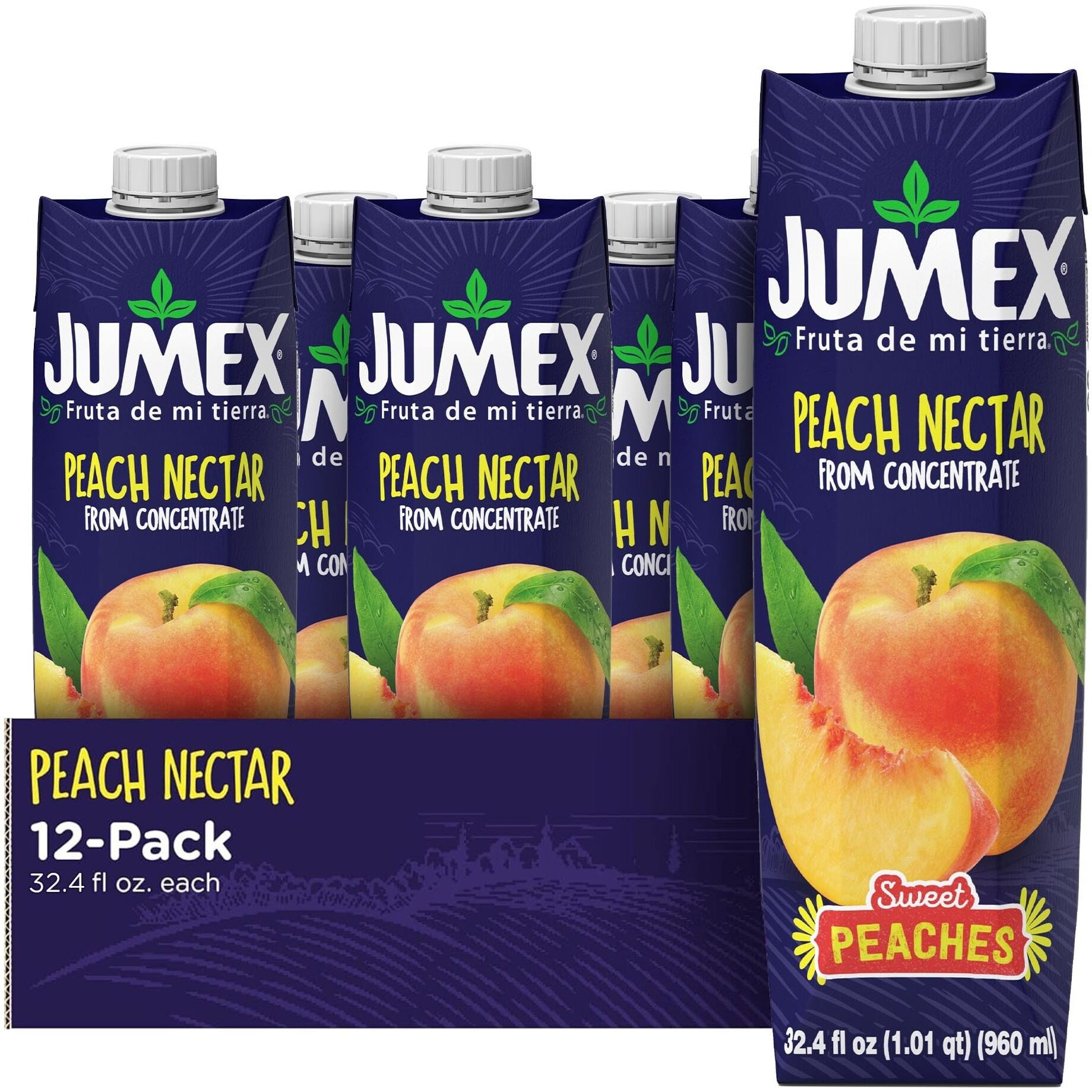 Jumex Peach Nectar, 32.4 Fl Oz (Pack Of 12)