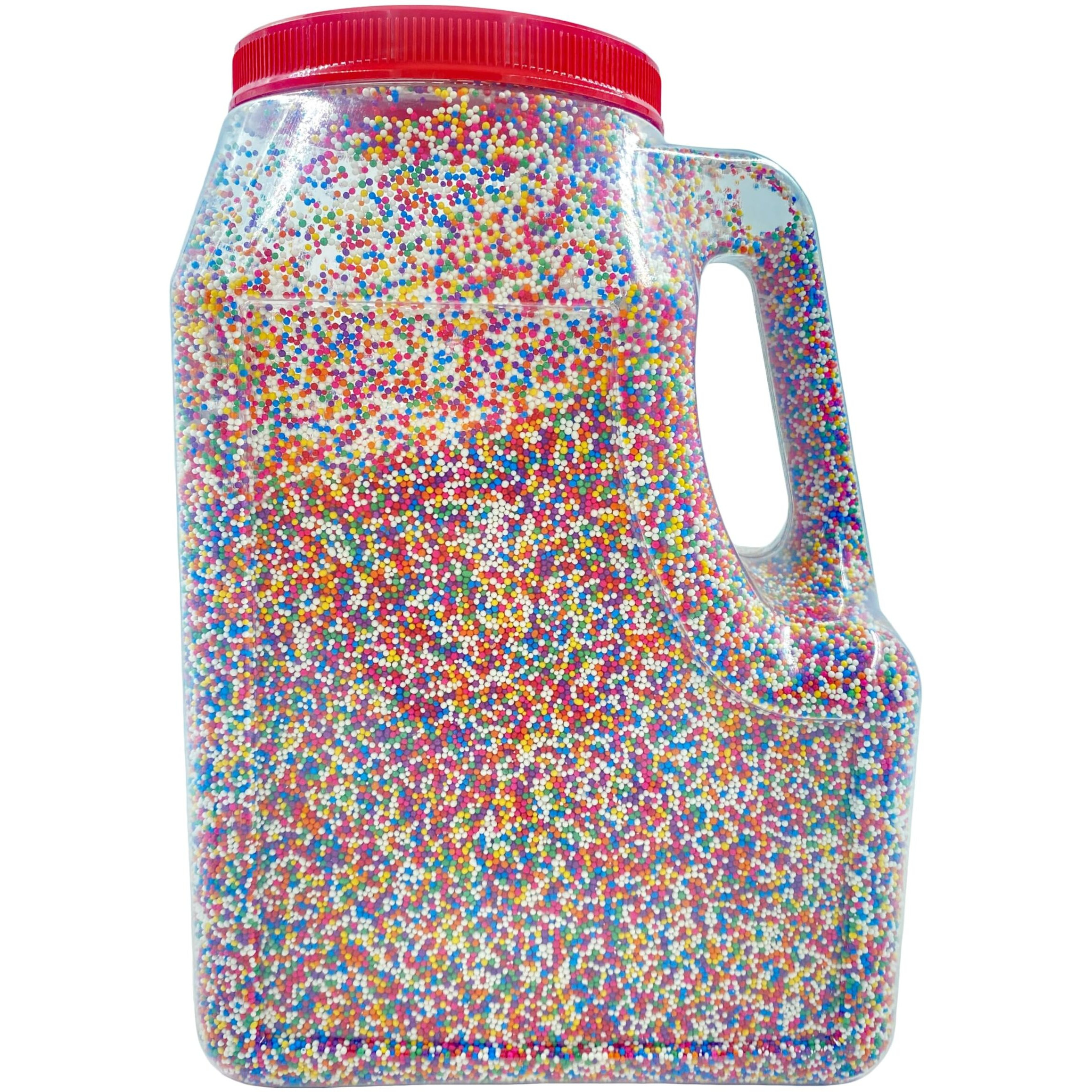 Chef's Quality Nonpareils Rainbow Sprinkles 7 Pounds For Decorating & Baking