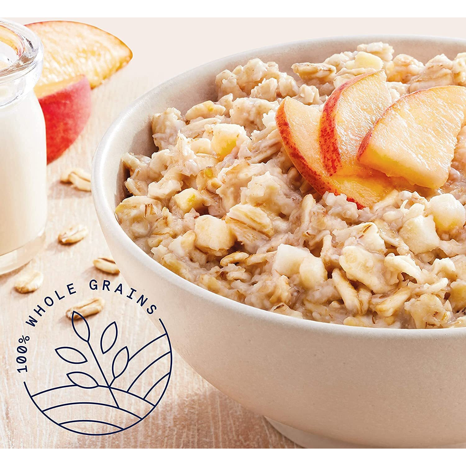 Quaker Instant Oatmeal, Peaches & Cream, 1.05Oz, 44 Counts (Pack Of 1)