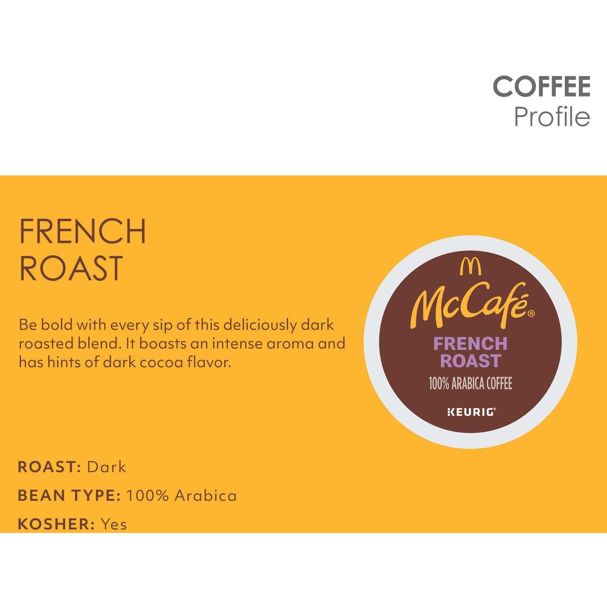 Mccafe French Roast, Single Serve Coffee Keurig K-Cup Pods, Dark Roast, 96 Count (4 Packs Of 24)