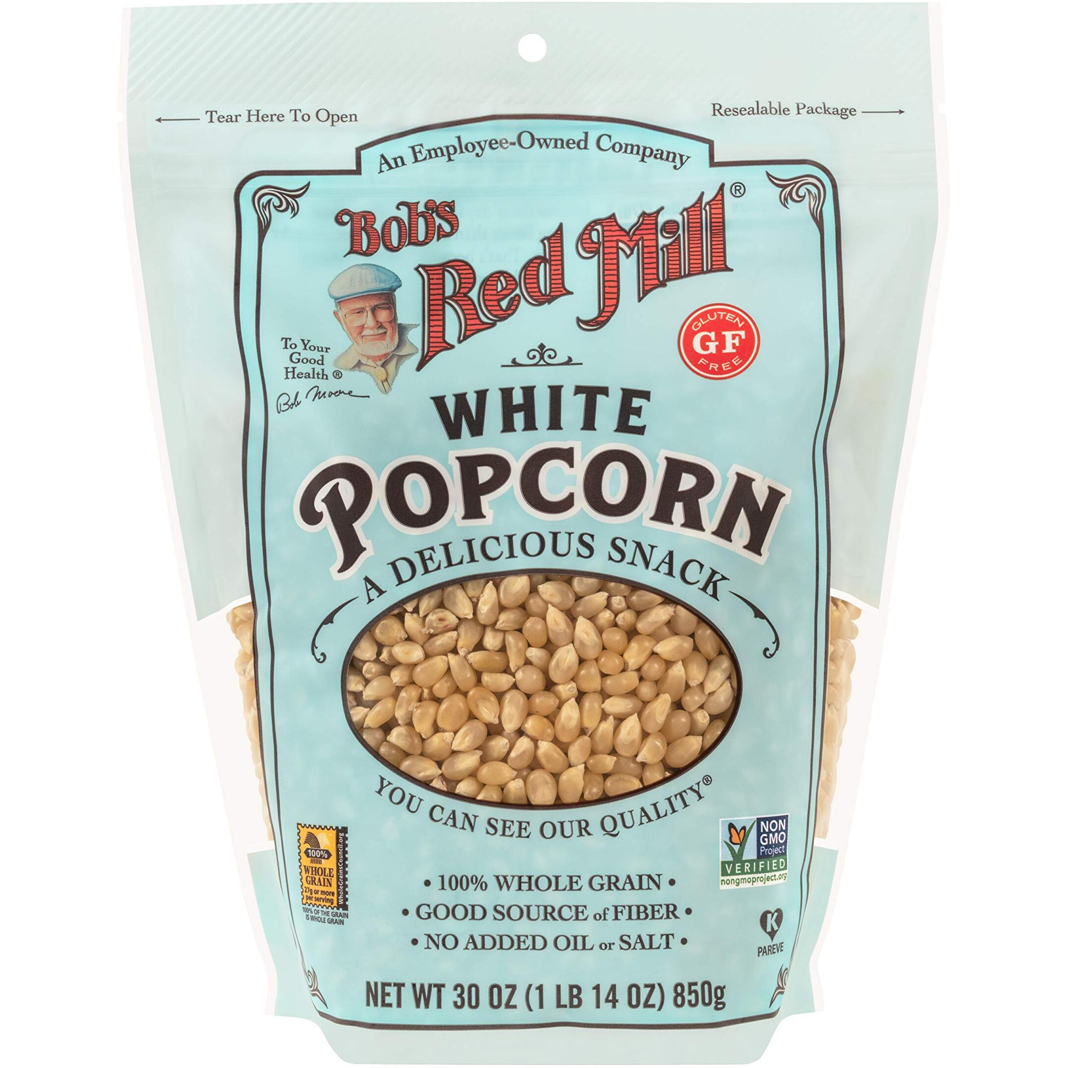 Bob's Red Mill Whole White Popcorn, 30-Ounce (Pack Of 4)