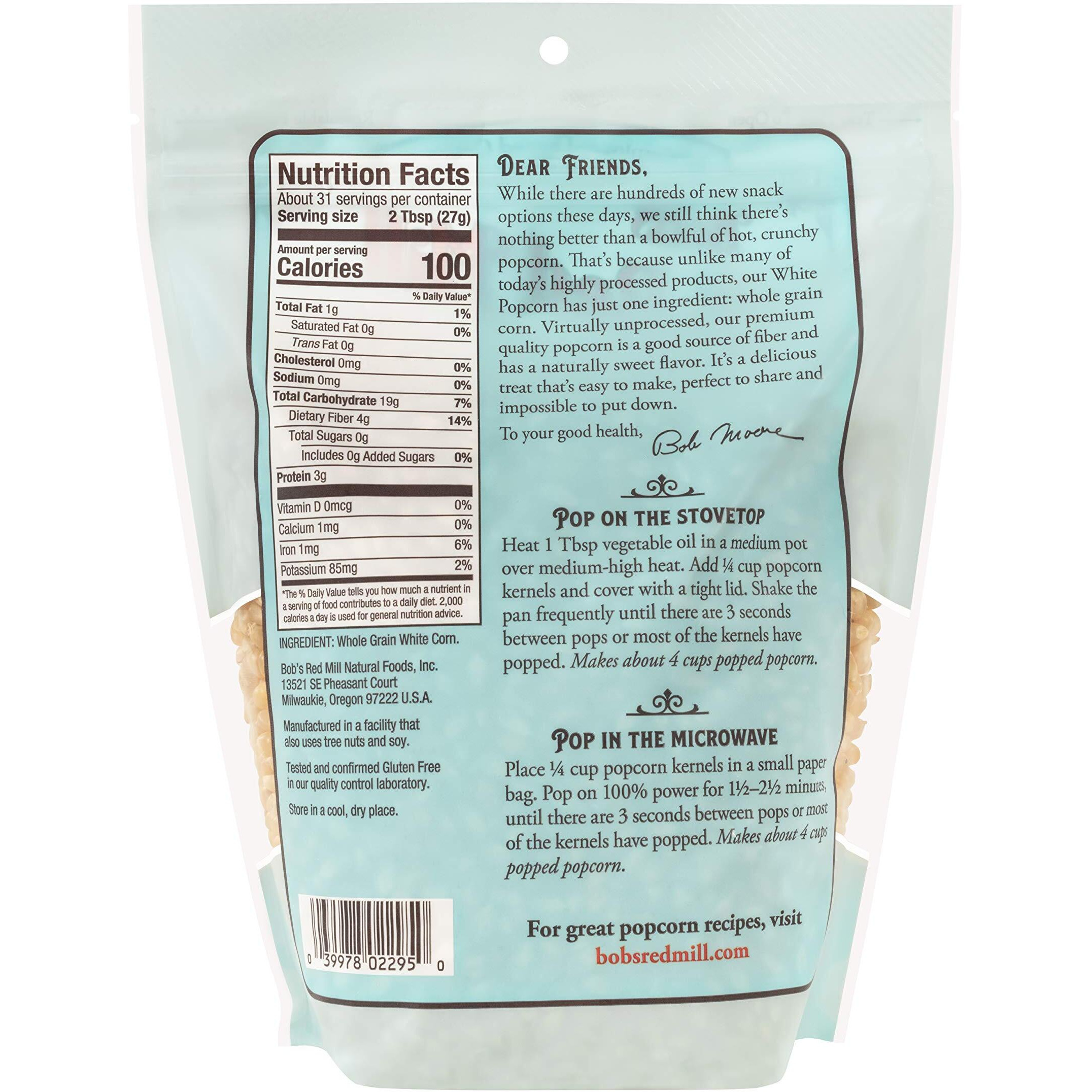 Bob's Red Mill Whole White Popcorn, 30-Ounce (Pack Of 4)