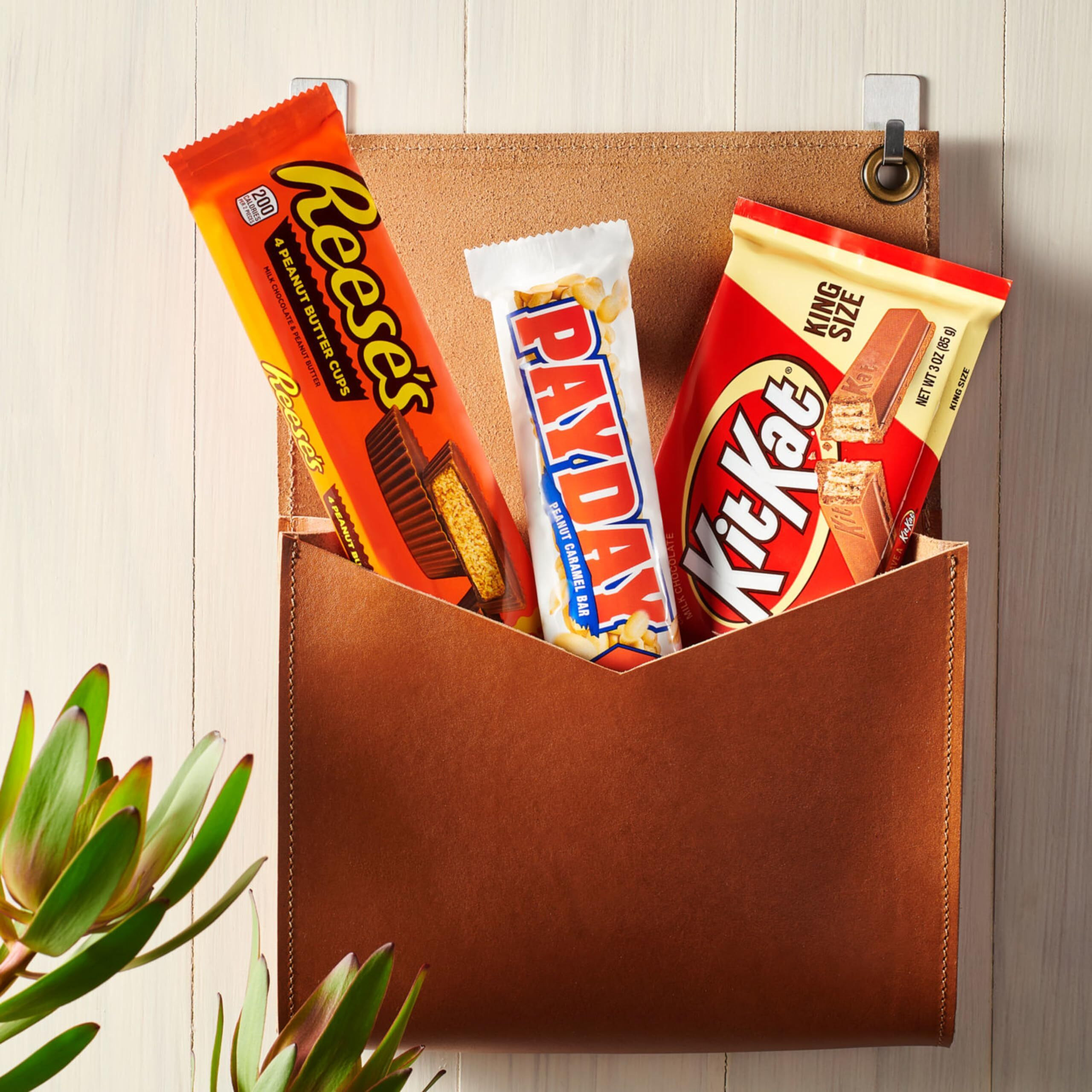 Kit Kat, Payday And Reese's Assorted Flavored King Size, Candy Variety Box, 36.8 Oz