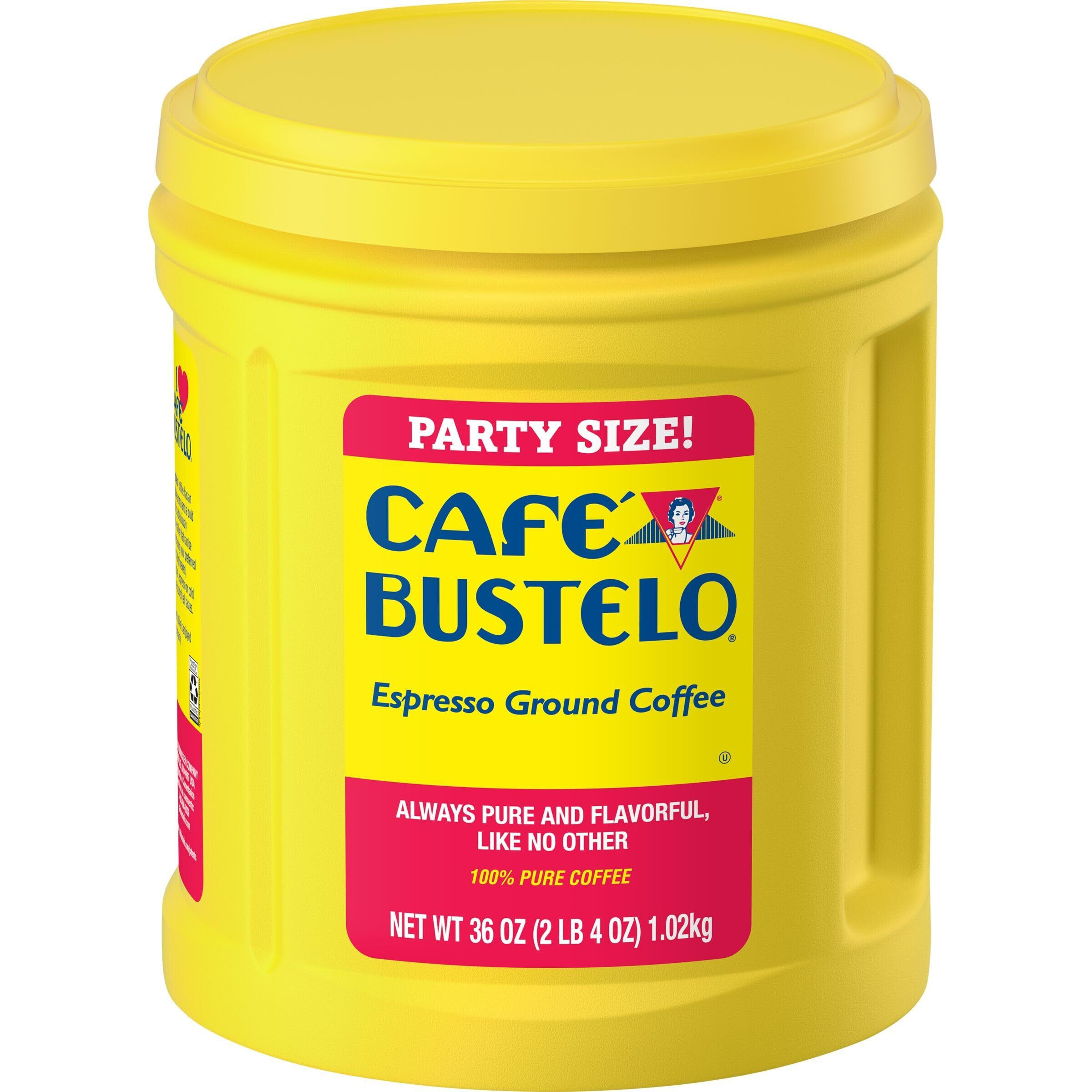 Caf   Bustelo Espresso Extra Fine Dark Roast Ground Coffee, 36 Ounces