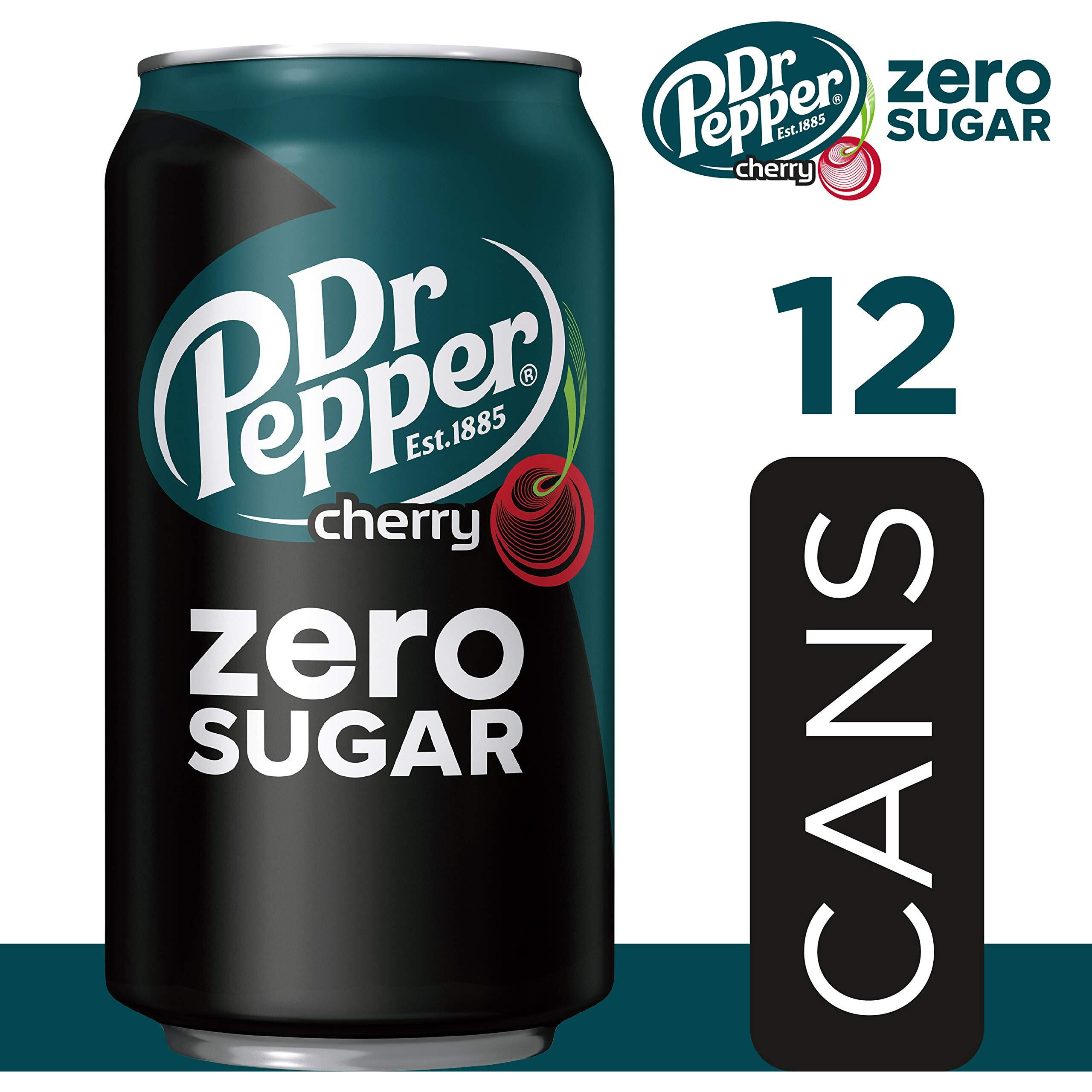 Dr Pepper Zero Sugar - Cherry, 12 Oz, 12 Pk