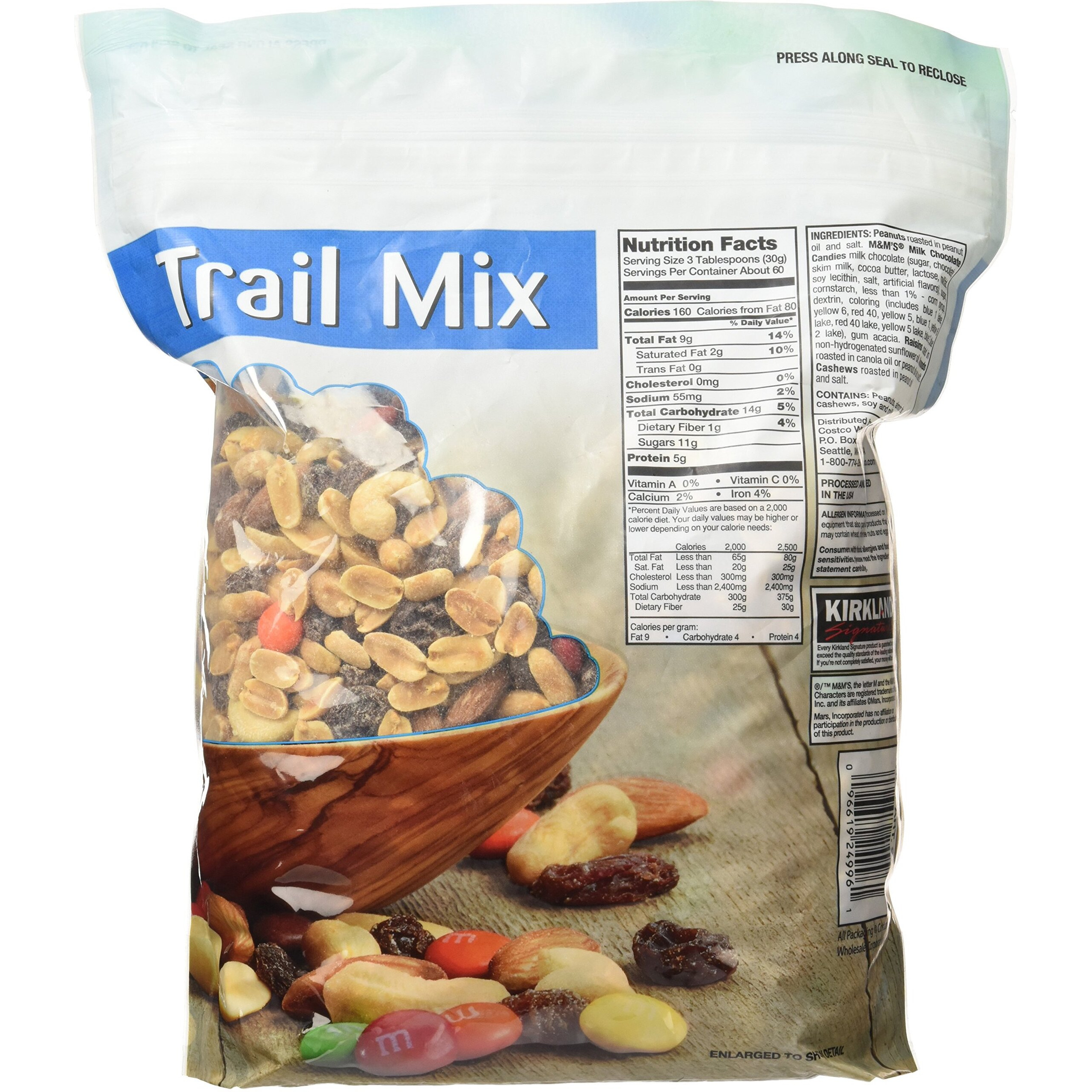 Signature Trail Mix, Peanuts, M And M Candies, Raisins, Almonds And Cashews, 4 Pound (249965)