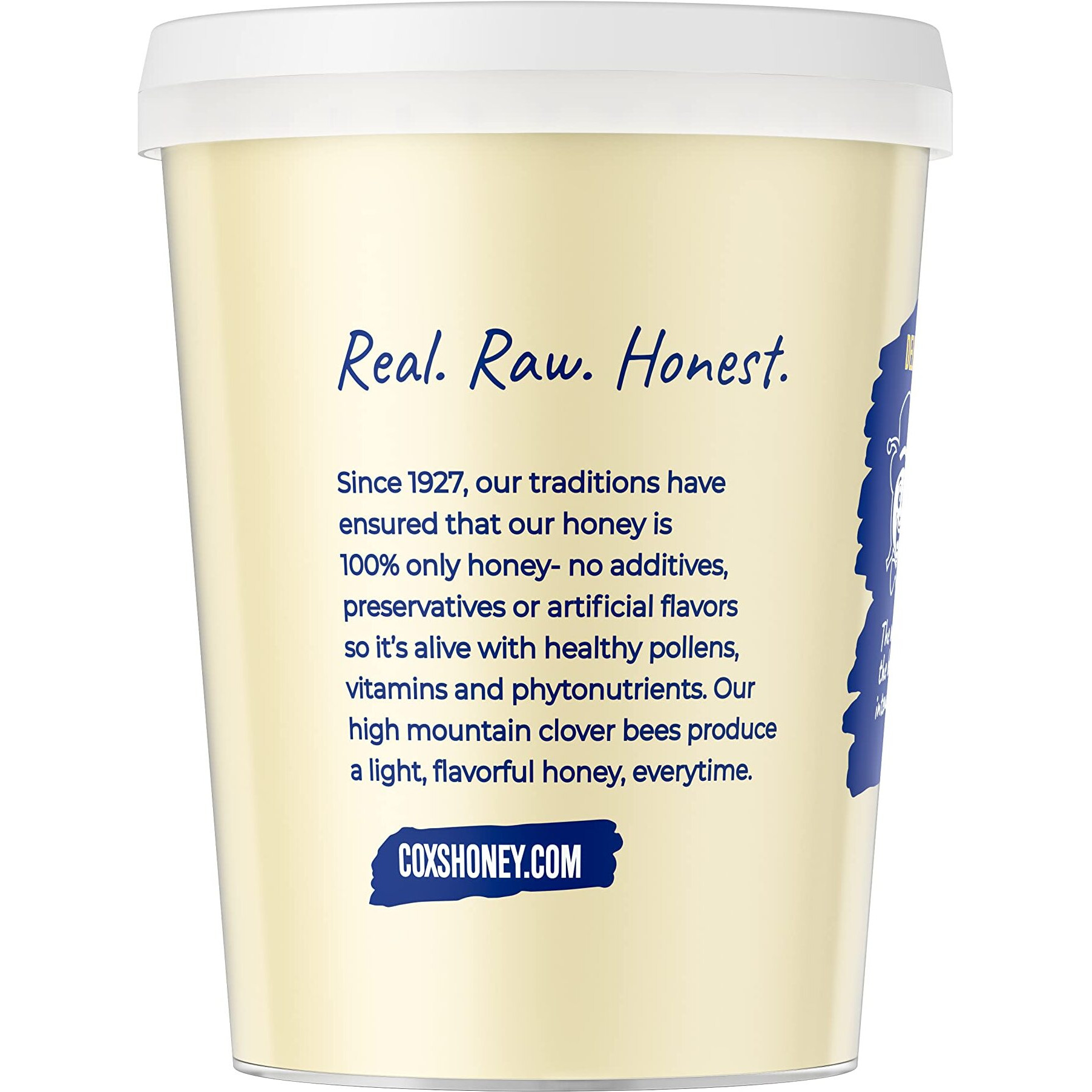 Cox's Honey - Creamed Whipped Honey Raw Unfiltered, 40 Oz | 100% Pure Clover Delicious Honey - Product Of The Usa
