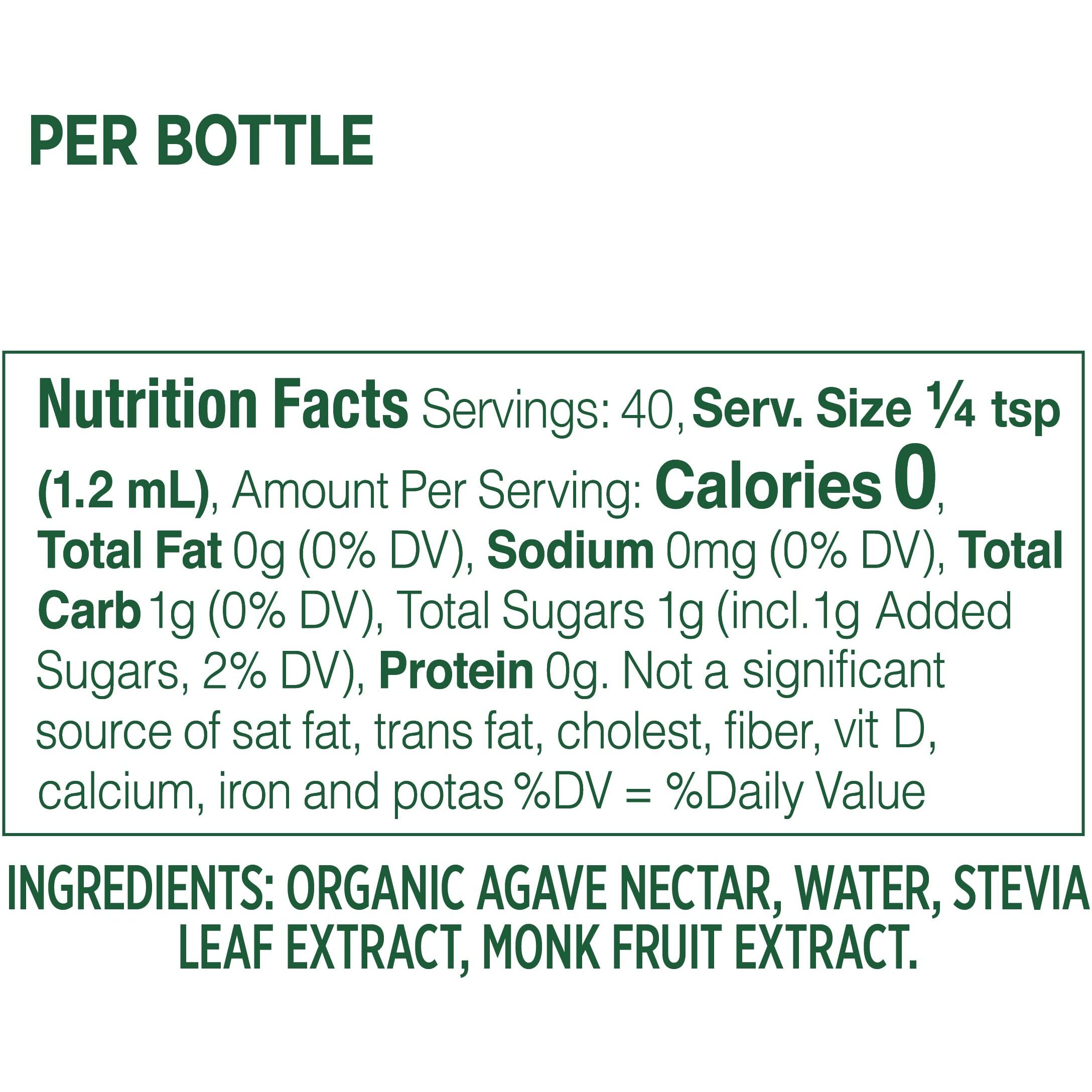 Whole Earth Stevia & Monk Fruit Liquid Sweetener, Original, No Erythritol, Squeeze Bottle, 1.62 Fl Oz (Pack Of 12)