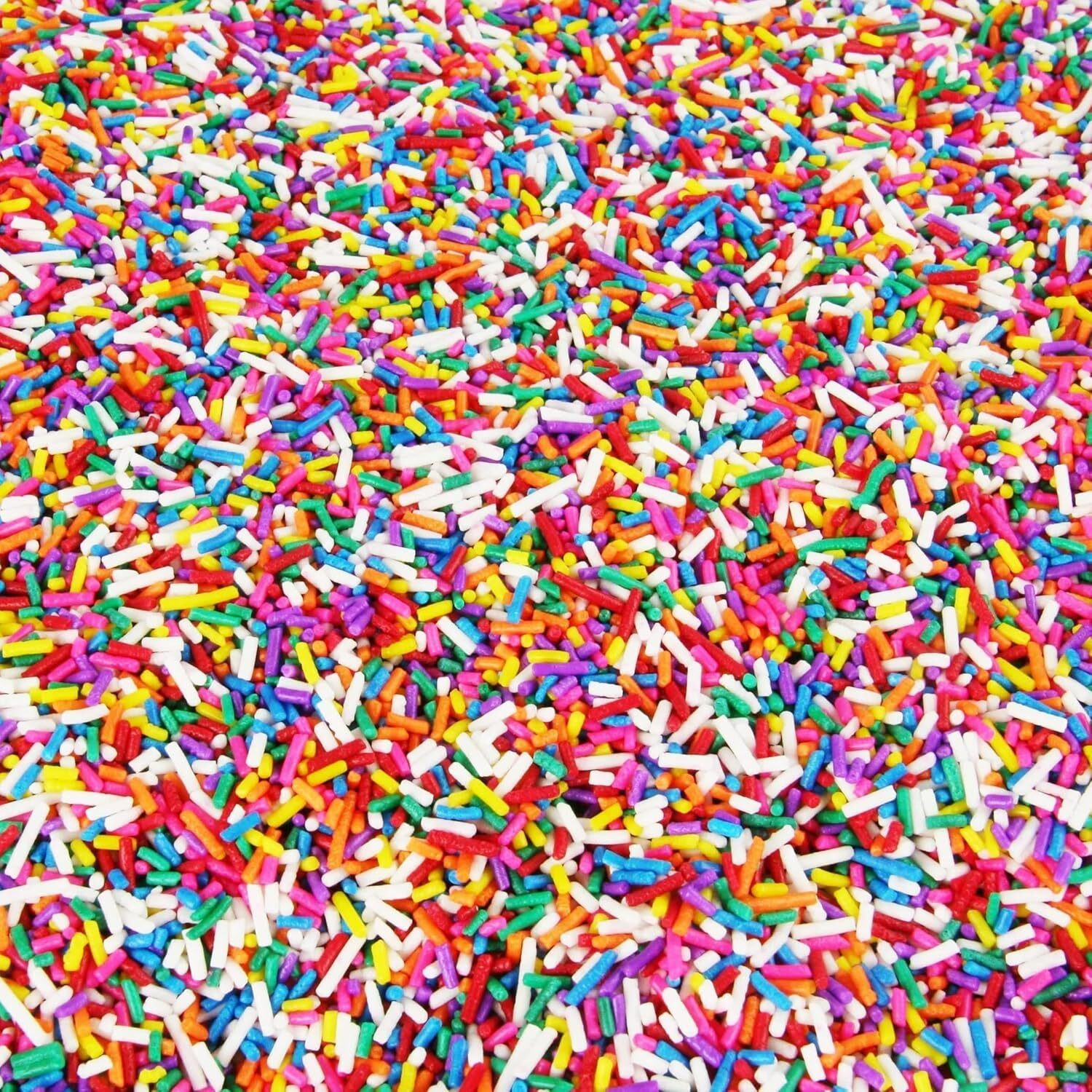 Rainbow Sprinkles - 2.2 Pounds - Bulk Rainbow Jimmies For Cookies - Birthday Cake Decorating Sprinkles For Ice Cream, Baking, Cupcakes, Donuts