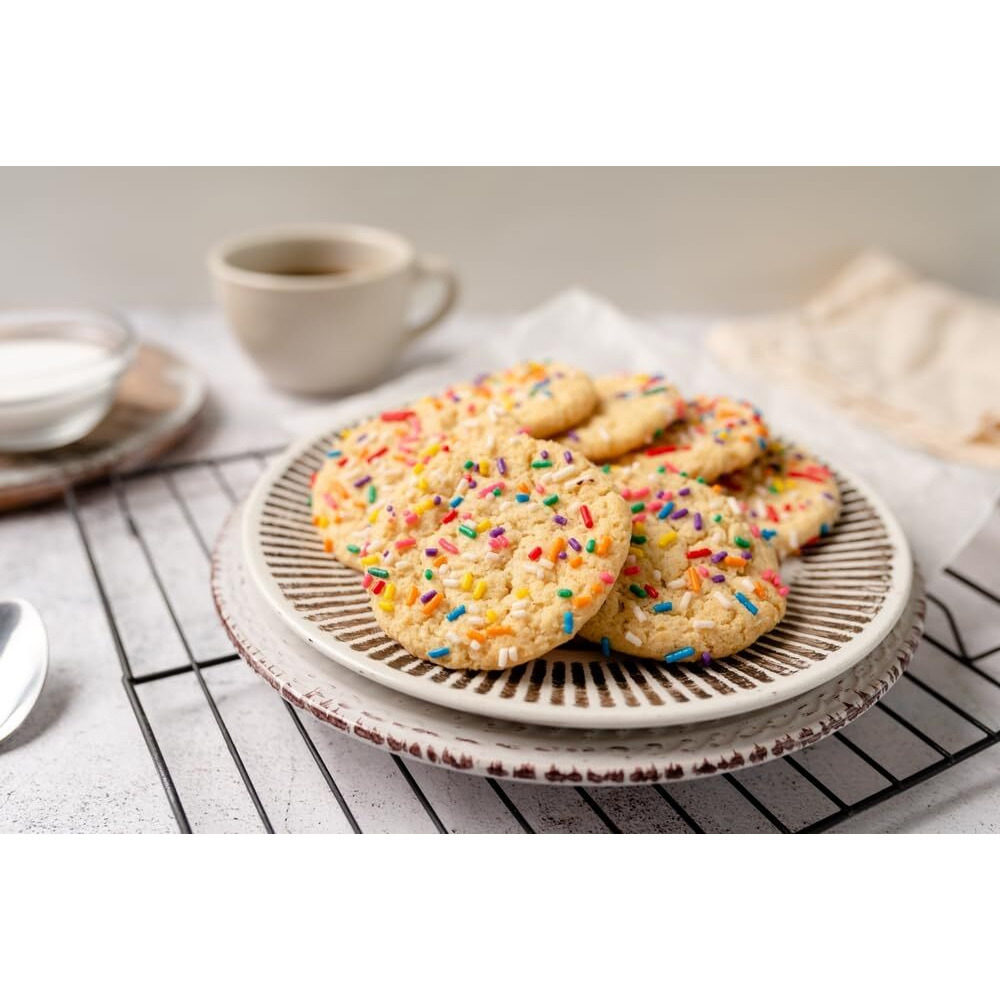 Rainbow Sprinkles - 2.2 Pounds - Bulk Rainbow Jimmies For Cookies - Birthday Cake Decorating Sprinkles For Ice Cream, Baking, Cupcakes, Donuts