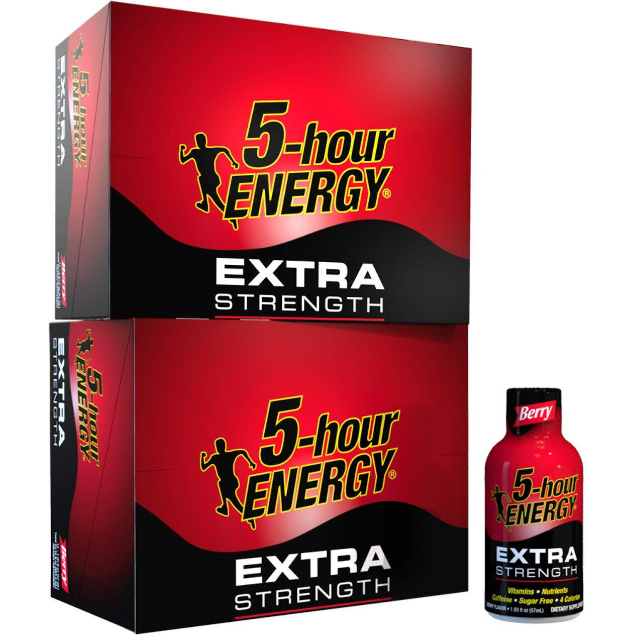 5-Hour Energy Shot, Extra Strength Berry, 1.93 Ounce, 24 Count