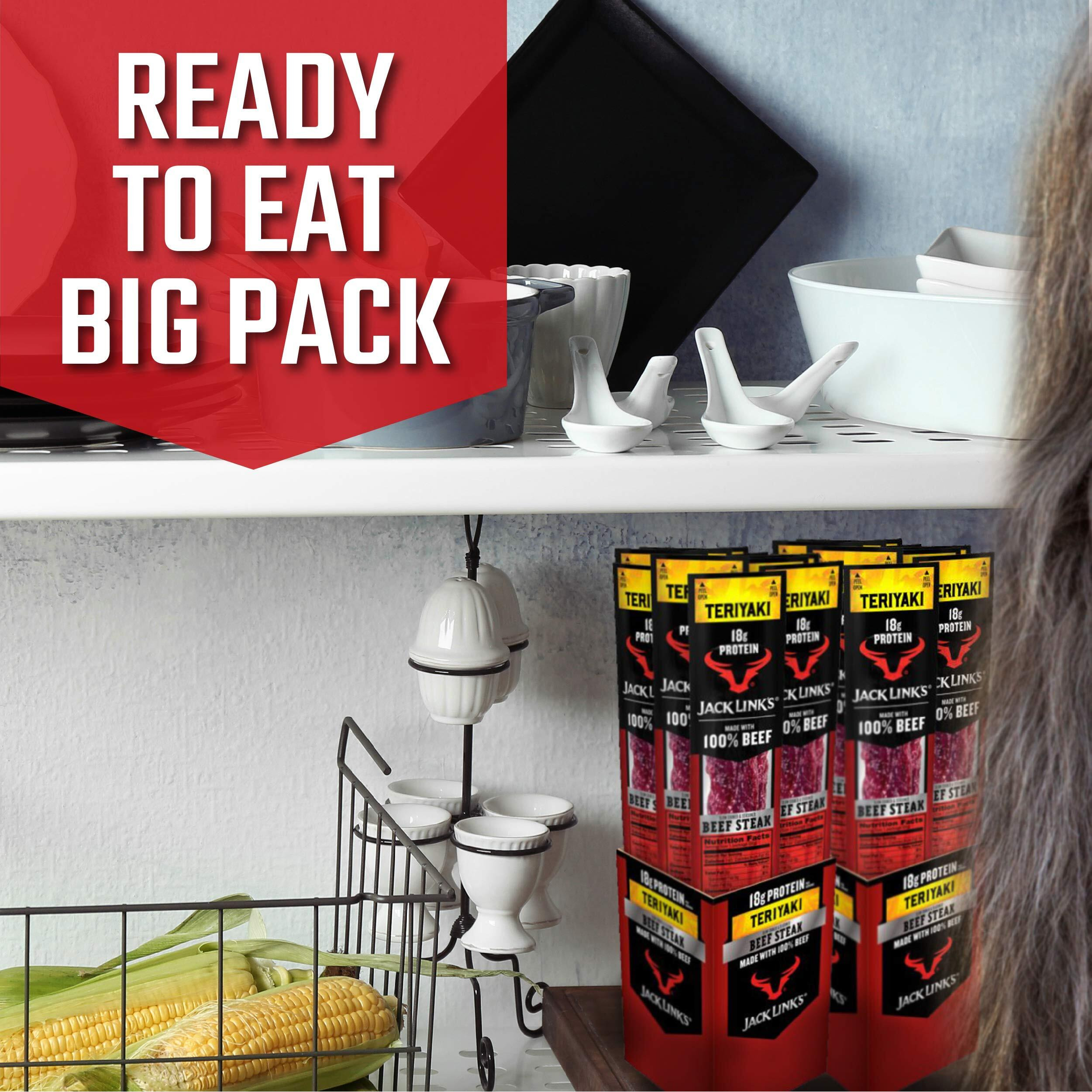 Jack Links Premium Cuts Beef Steak, Teriyaki, Great Protein Snack With 18G Of Protein And 9G Of Carbs Per Serving, Made With Premium Beef, 2 Ounce (Pack Of 12)